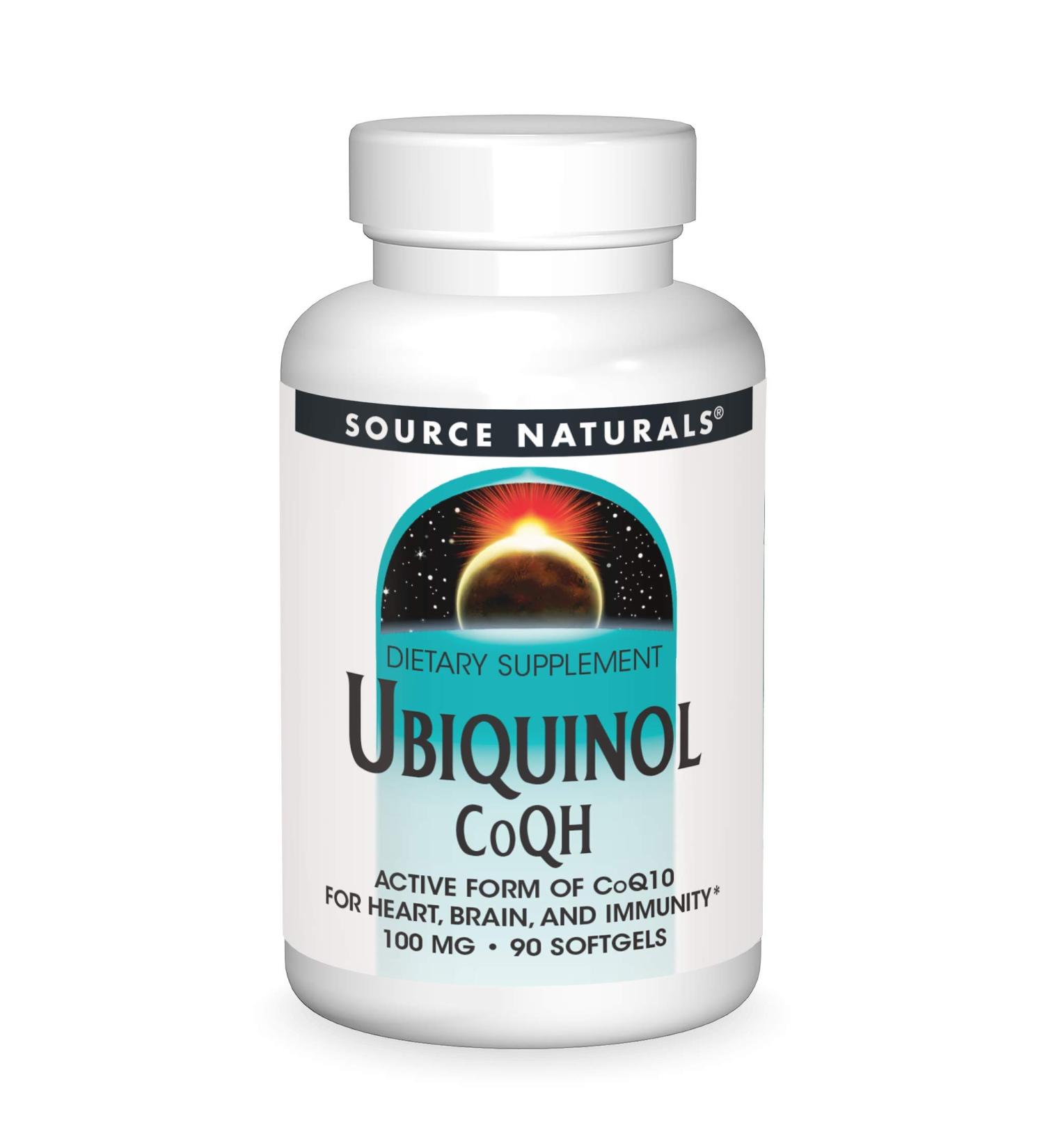Source Naturals Ubiquinol CoQH 100 mg - 90 Softgels for Heart Health - Buy Online on GoSupps.com