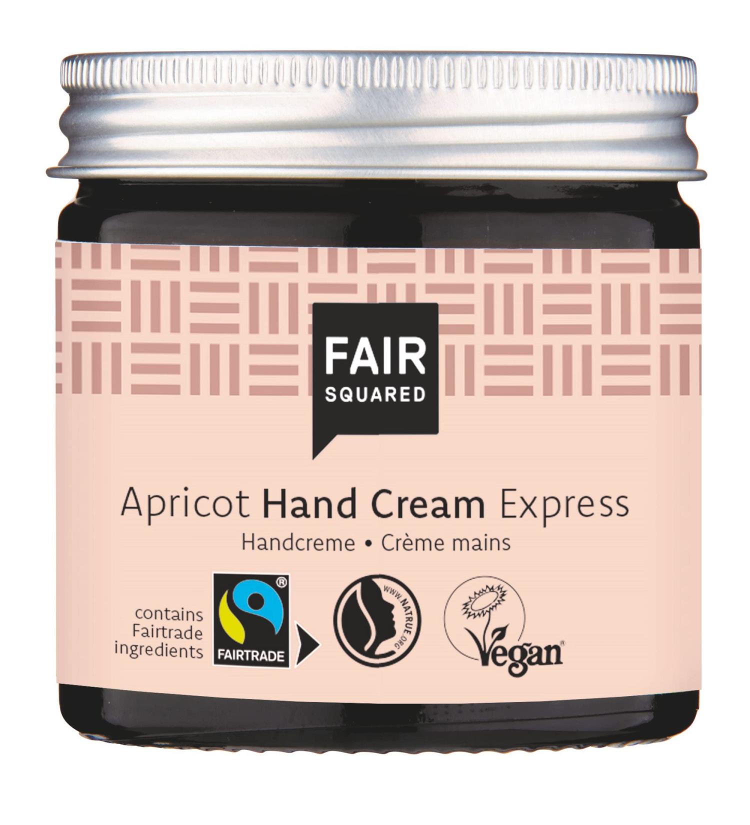 Fair Squared FAIR SQUARED Apricot Hand Cream 50ml Hand Care for Dry Skin Natural Vegan Cosmetic