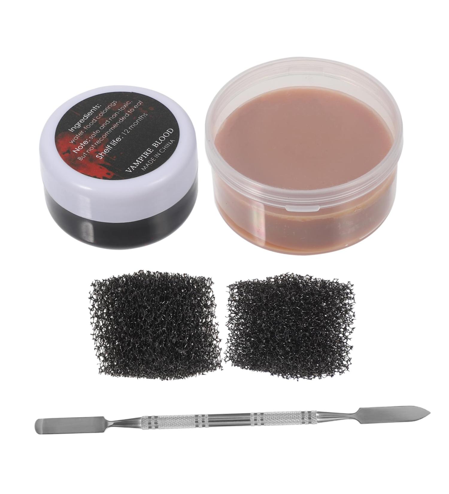FOMIYES Scar Makeup Set - 2 Sets Halloween Skin Wax & Wound Wax Kit for Special Effects Fake Scars & Blood - Professional Quality for Ultimate Halloween Makeup - Buy Online on GoSupps.com