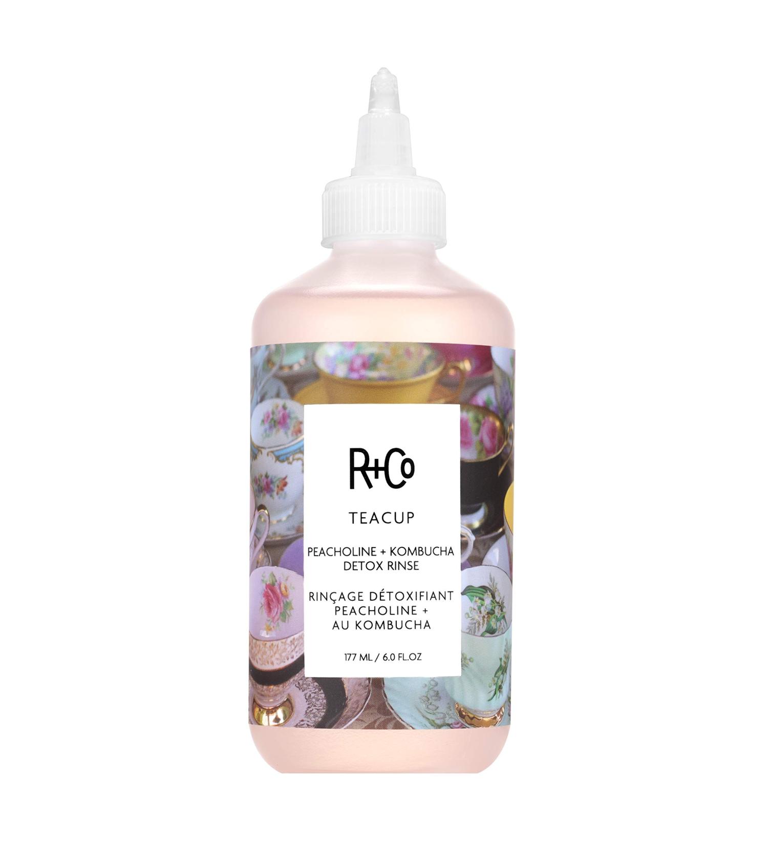 R+Co Teacup Peacholine + Kombucha Detox Rinse 6 oz - Adds Shine, Preserves Hair Color, Vegan & Cruelty-Free - Buy Online on GoSupps.com