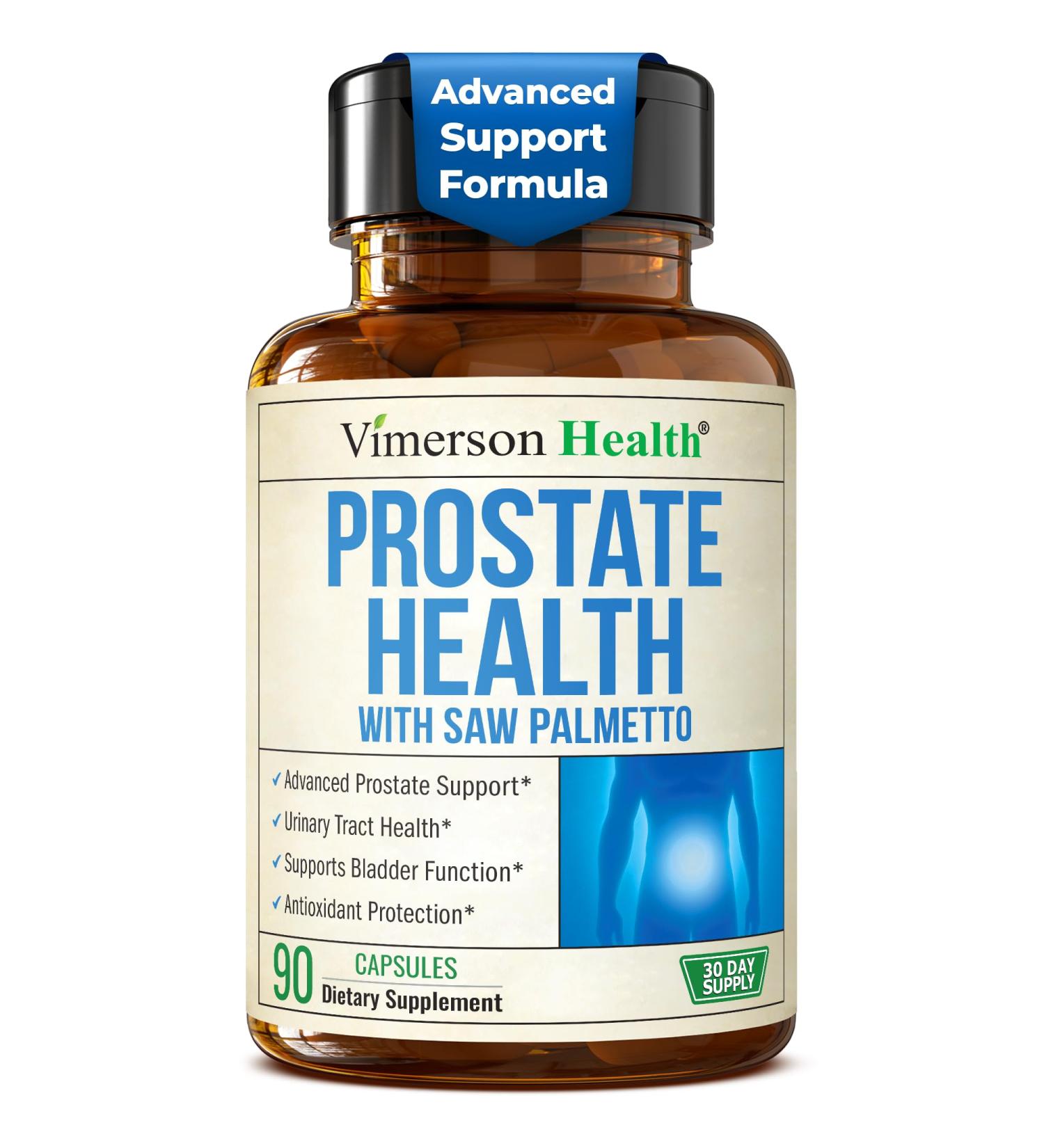 Prostate Health Supplements for Men with Saw Palmetto Plant Sterols (Beta-sitosterol) Zinc & Selenium Total Prostate Supplements for Men for Bladder Urinary Tract & Prostate Support 90 Capsules 90 Count (Pack of 1) - Buy Online on GoSupps.com