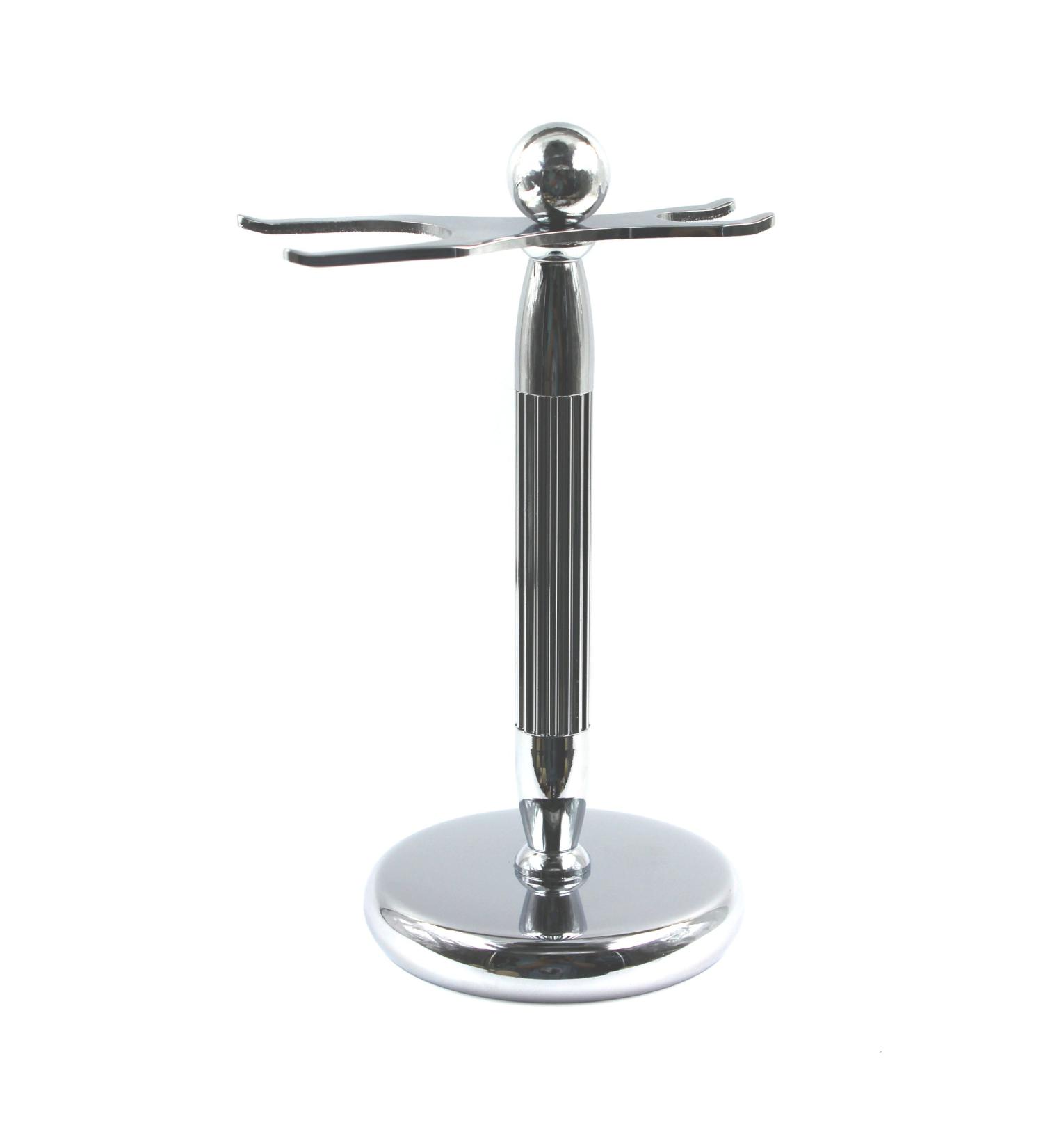 Buy G.B.S Chrome Brush and Razor Stand - Stylish Unbreakable Shaving Stand for Everyday Grooming - Fits Most 3 & 5 Blade Razors - International Shipping Available - Buy Online on GoSupps.com