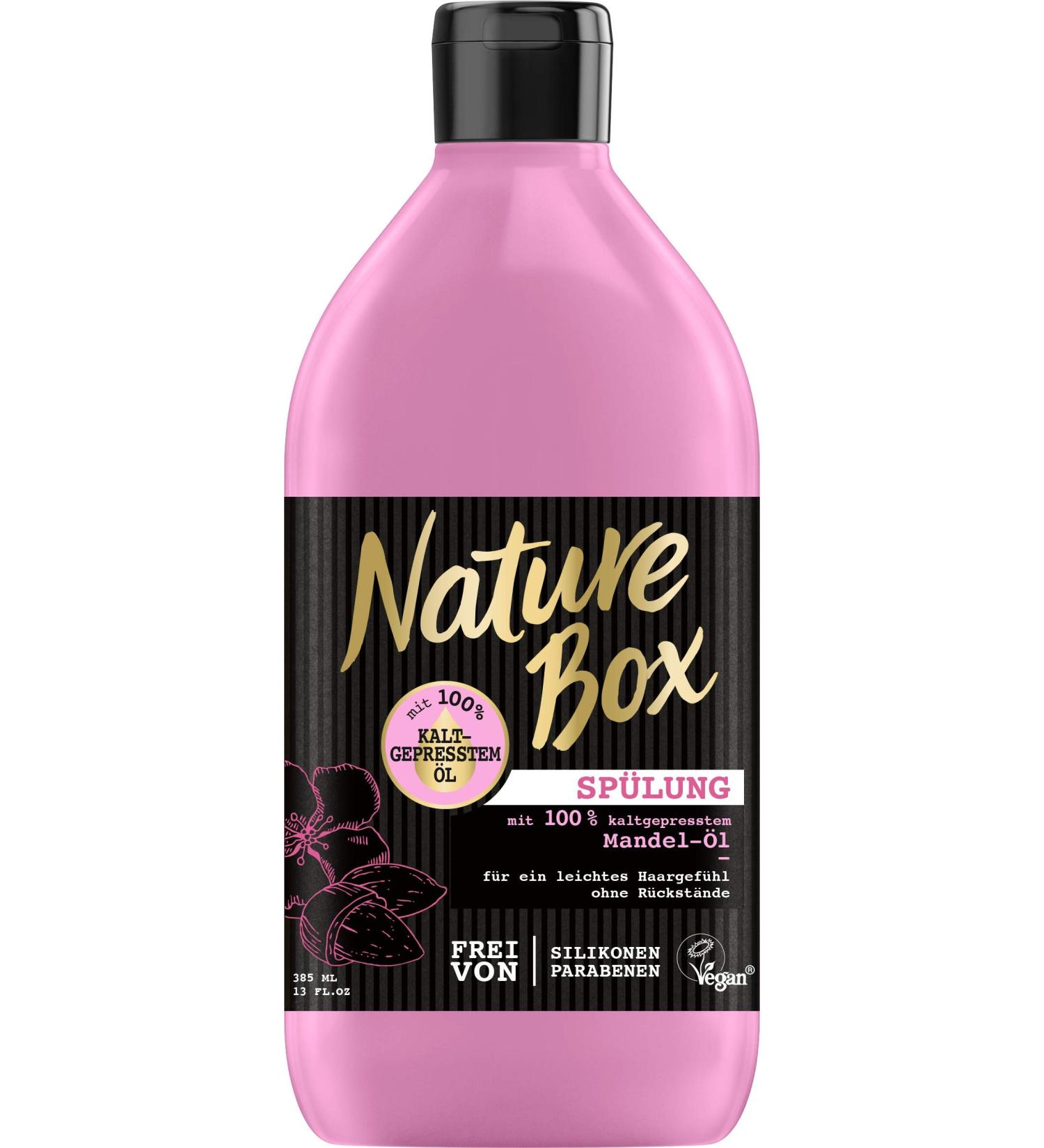 NATURE BOX Almond Oil Conditioner - 385 ml | Nourishing Hair Care | International Shipping Available - Buy Online on GoSupps.com