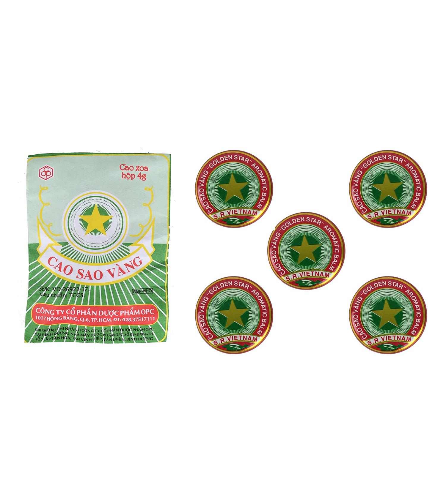 Golden Star Balm (Cao Sao Vang) - Aromatic Balsam from Vietnam | Star of David | International Shipping Available - Buy Online on GoSupps.com
