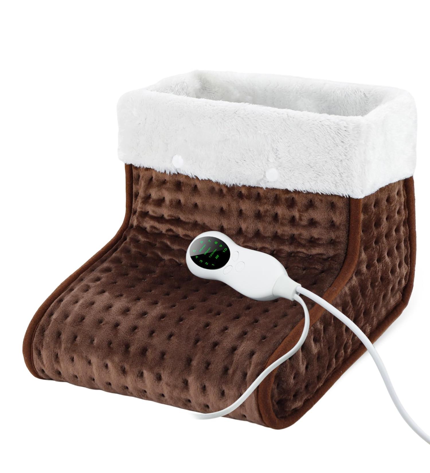 Dewel Electric Foot Warmer | Washable Lining | Fast 30-60 Heating | 10 Adjustable Temperature Levels & Timer | Ideal for Cozy Comfort - Buy Online on GoSupps.com