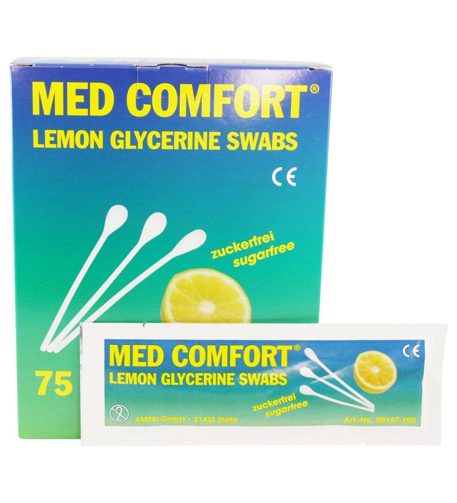 MED COMFORT cotton swabs for oral hygiene 25 x 3 pieces