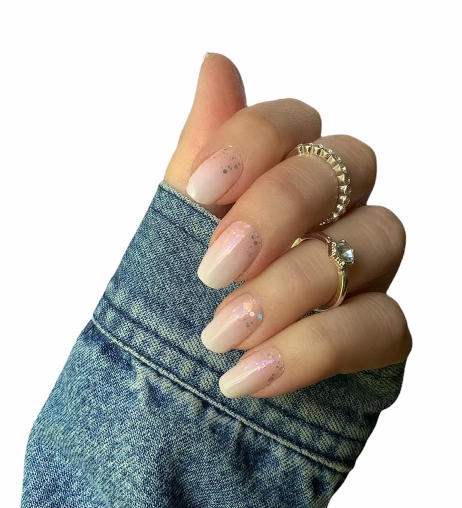 Zaubern gel4Home Nail Foils - 16 Babyboomer Pink Coarse Glitter Nail Wraps for Stunning Manicures - International Shipping Available - Buy Online on GoSupps.com