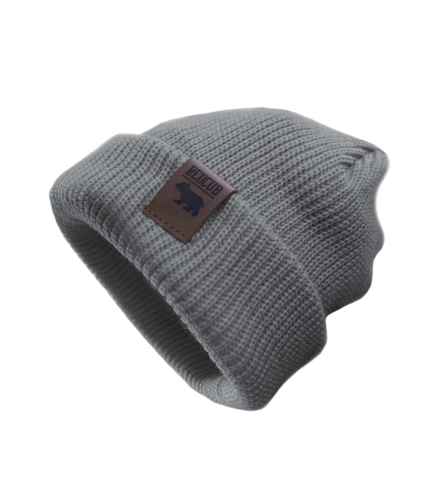 RED CUB Toddler Baby Beanie | Unisex Acrylic Kids Knit Winter Hat | 12-36 Months Grey - Buy Online on GoSupps.com