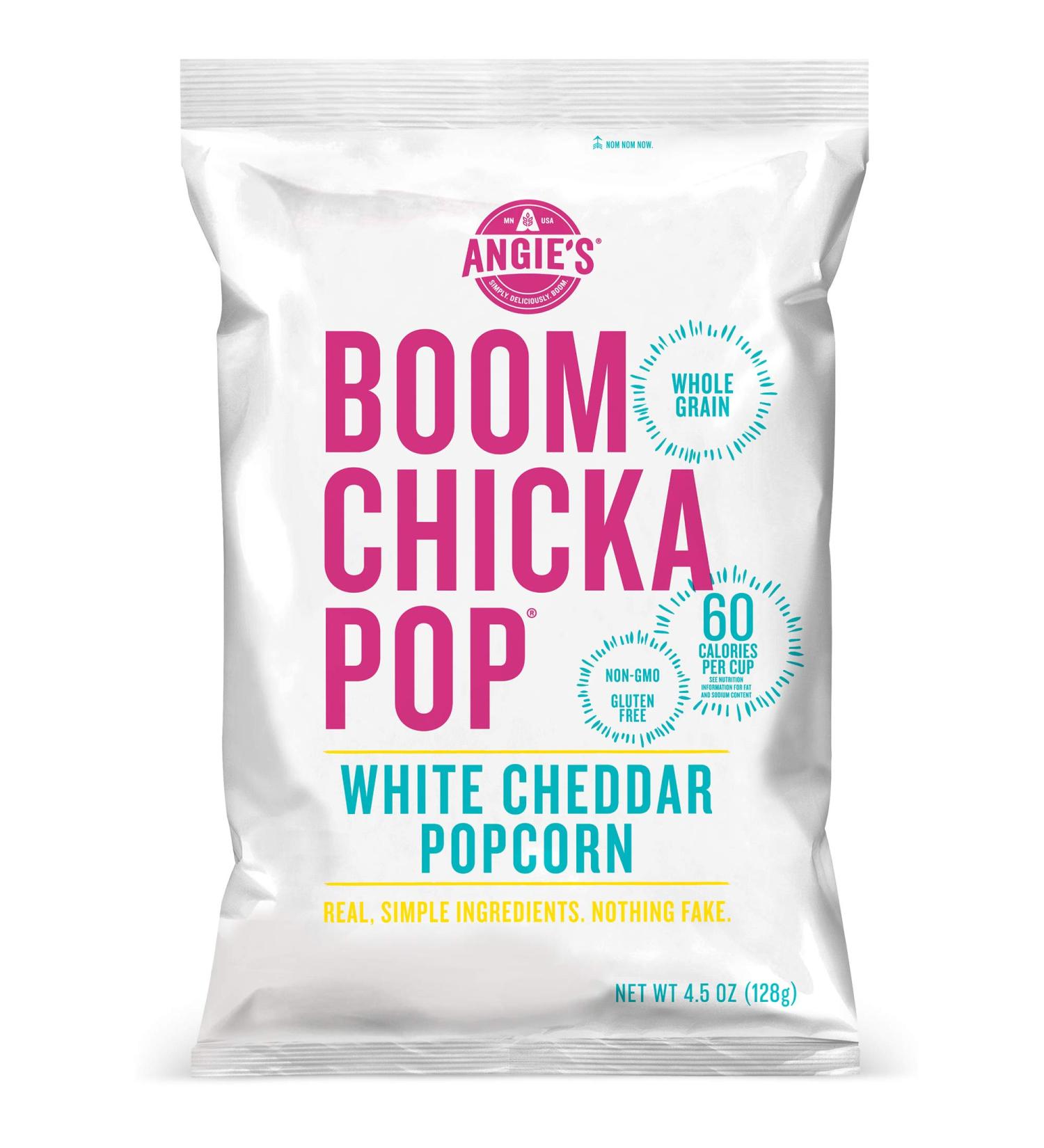 Buy Angieâ€™s BOOMCHICKAPOP White Cheddar Popcorn 4.5 oz - Pack of 4 | Delicious Snack - Buy Online on GoSupps.com