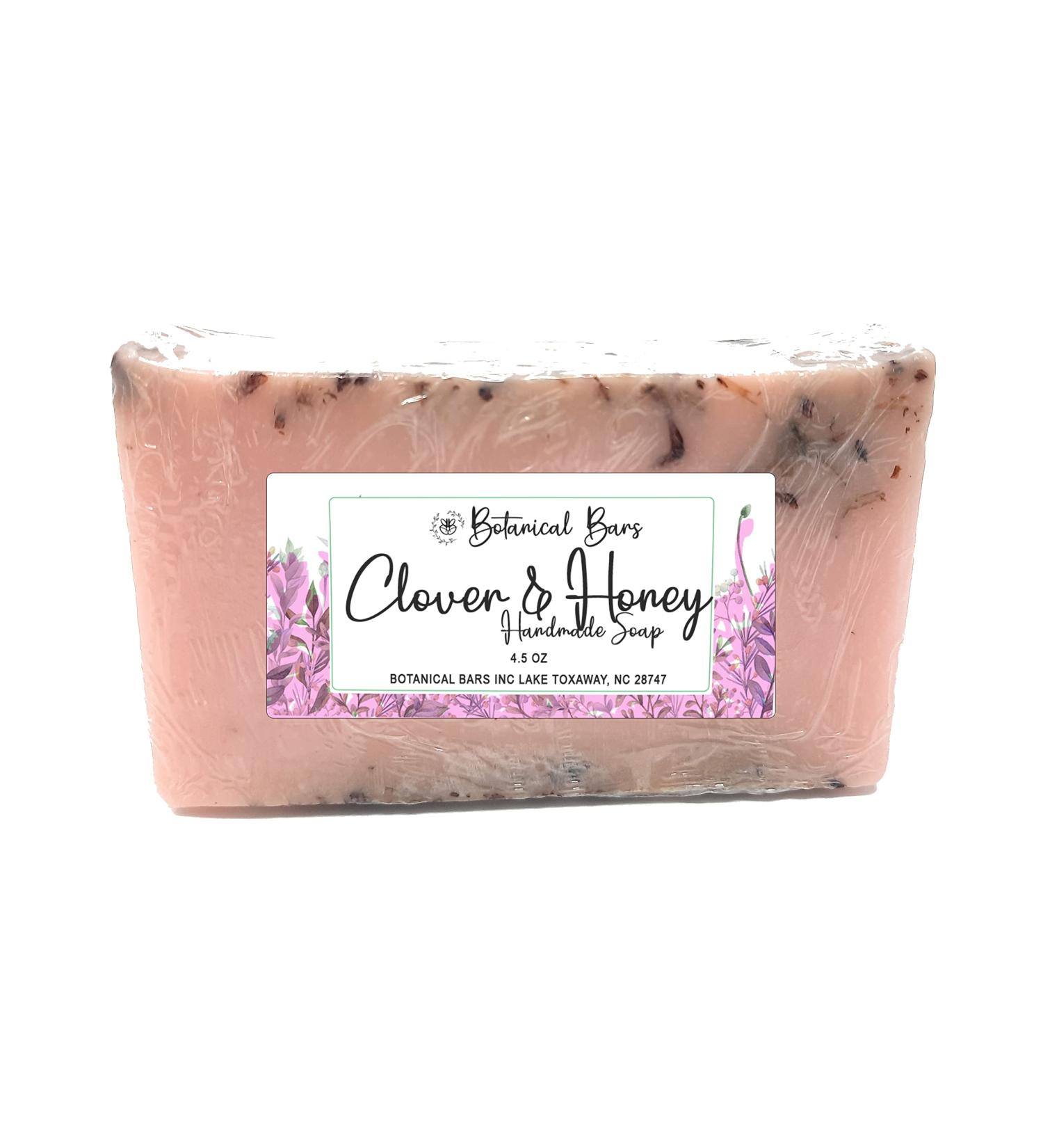 Handmade Clover and Honey Soap Bar 4.5 oz