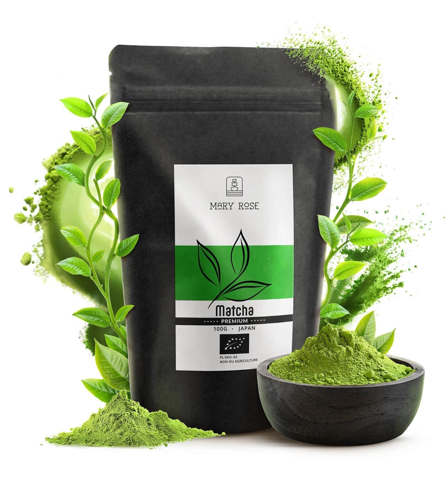 Mary Rose Th Vert Matcha BIO Premium du Japon 100g - Th en Poudre - Buy Online on GoSupps.com