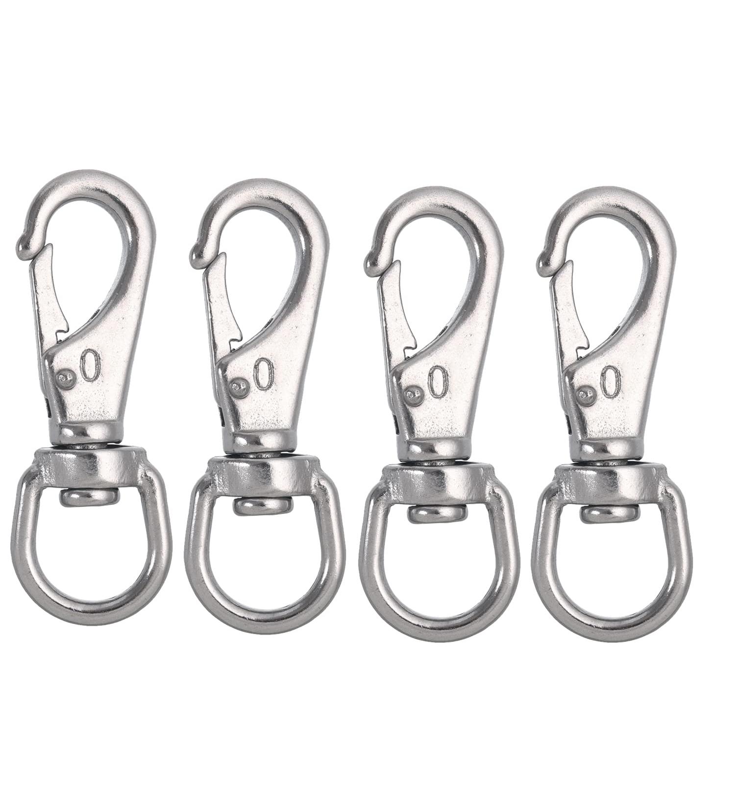 WENORA 4 Pack Stainless Steel Swivel Eye Snap Hook 4 Pcs(2.7inch) - Buy Online on GoSupps.com