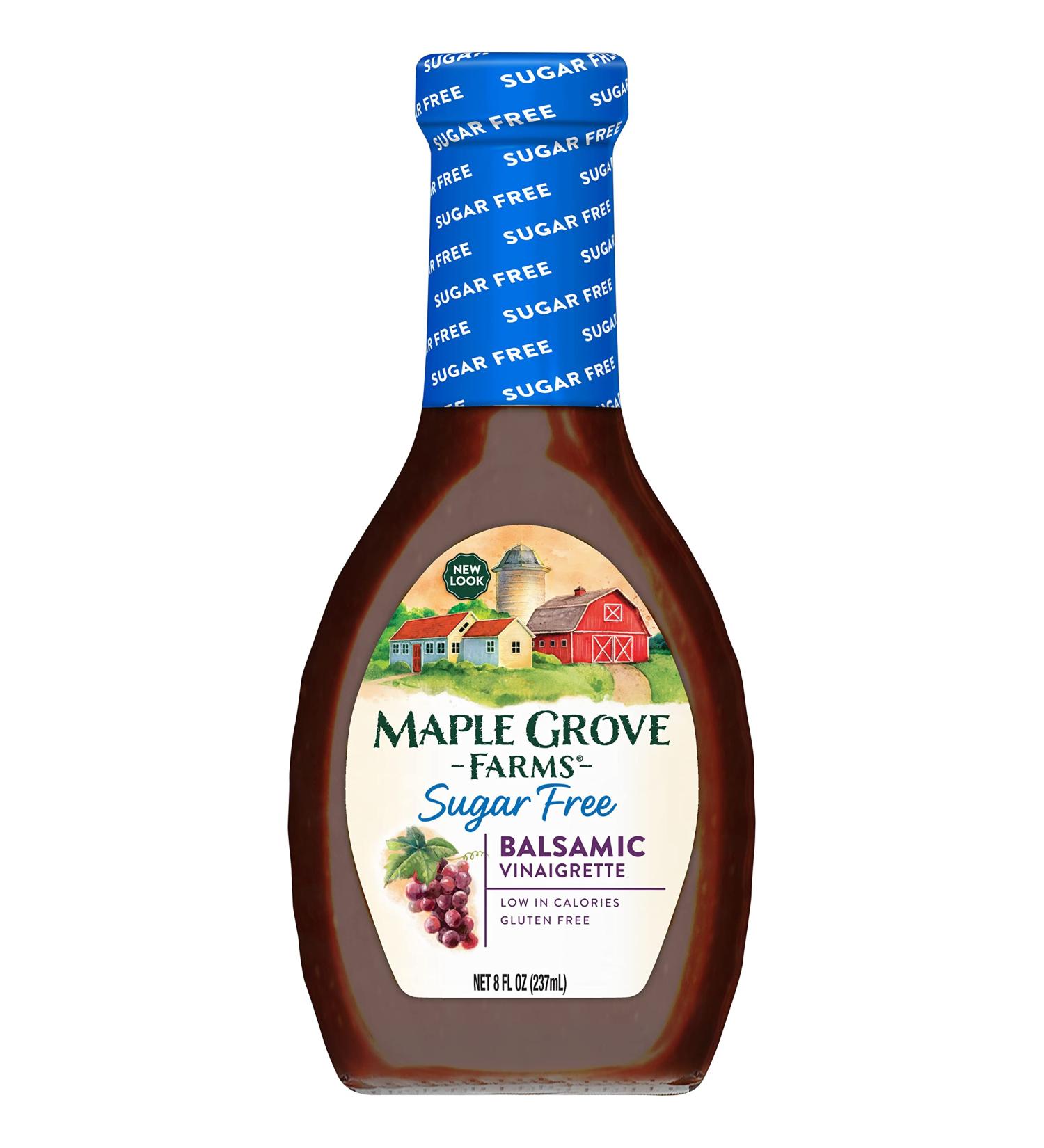 Maple Grove Farms Sugar Free Balsamic Vinaigrette Salad Dressing - 8 oz - Buy Online on GoSupps.com