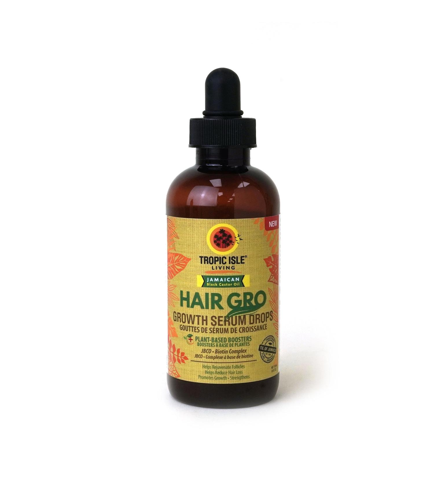 Tropic Isle Living Hair Gro Serum Drops 4oz | Nourishing & Moisturizing Hair Treatment - Paraben & Sulfate Free - Shop Internationally - Buy Online on GoSupps.com