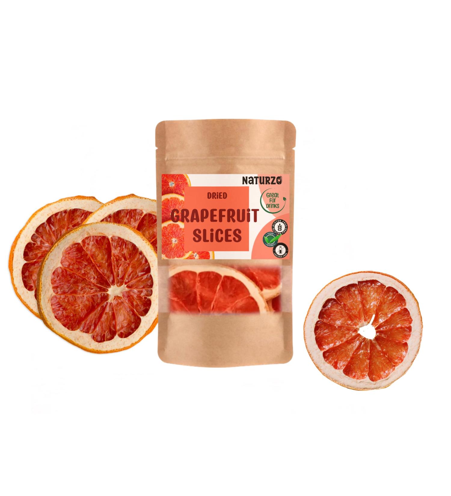 Dried Grapefruit Slices dehydrated with no additives for Crafts and DIY 100% Natural Fruit Decoration Wedding Decor Christmas Gift Wrapping (0.05) 0.05 Kilograms