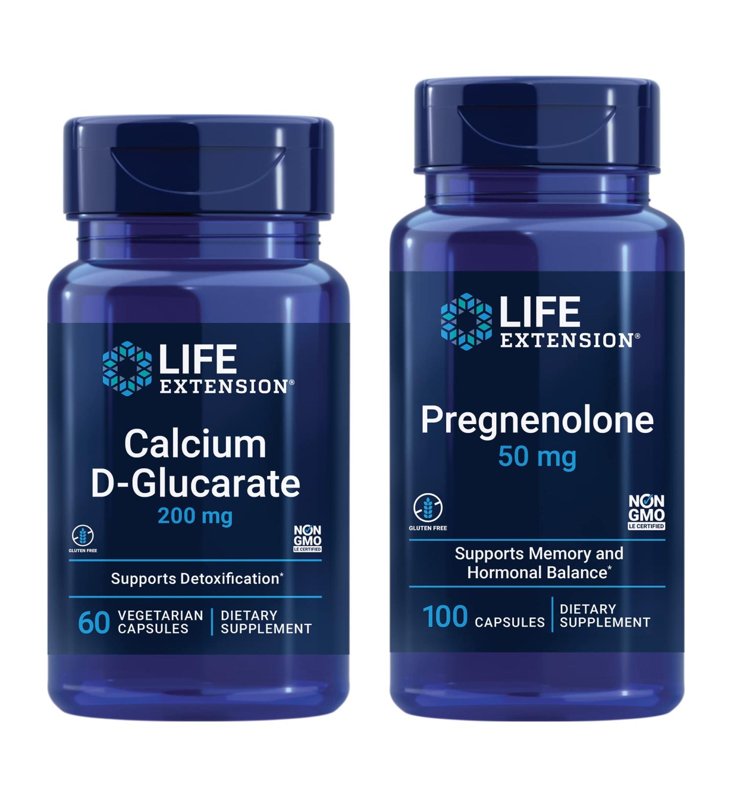 Life Extension Calcium D-Glucarate 200mg - 60 Vegetable Capsules | Support Detox & Hormone Balance - Buy Online on GoSupps.com