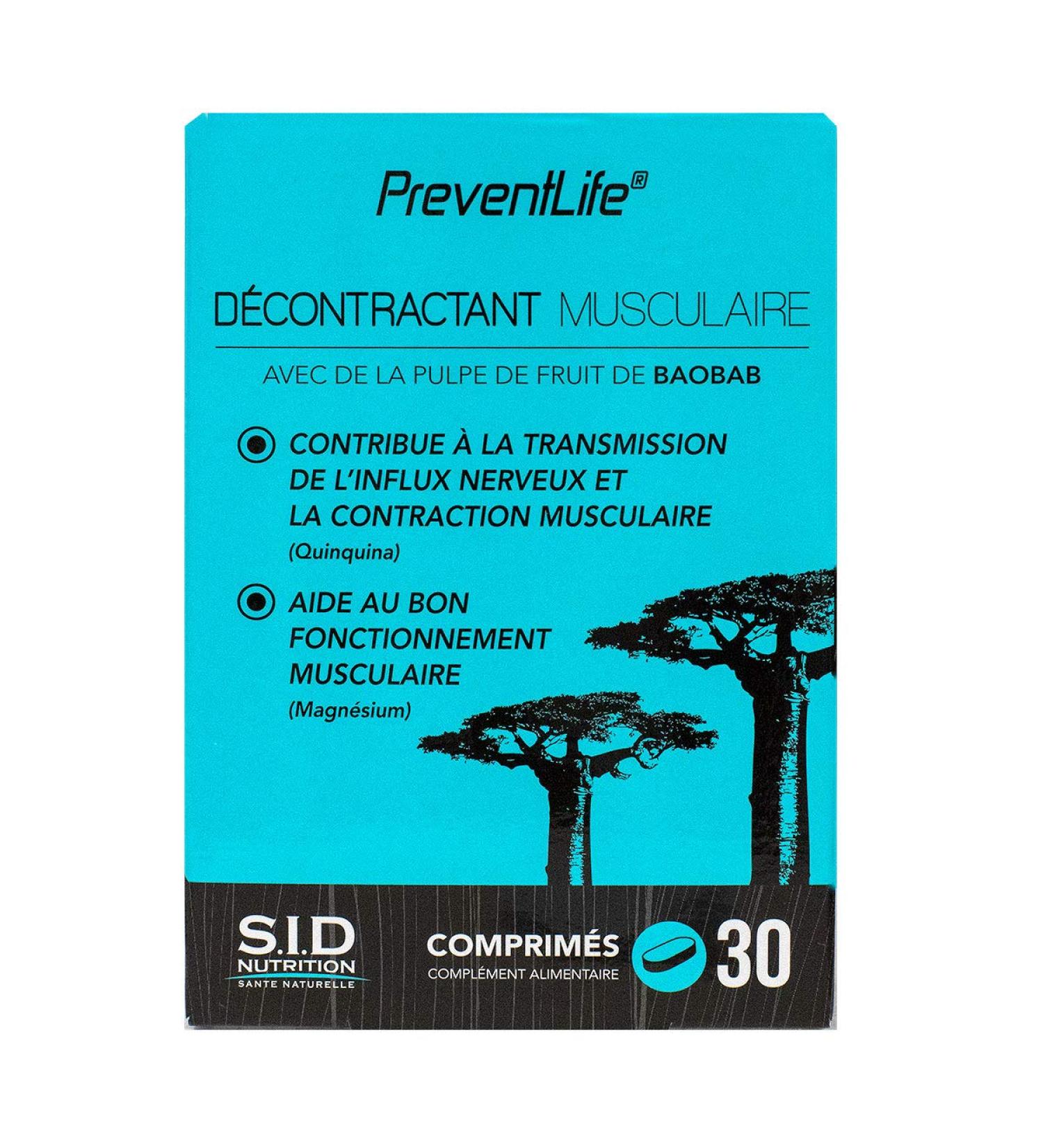 S.I.D Nutrition PreventLife Muscle Relaxer 30 Tablets