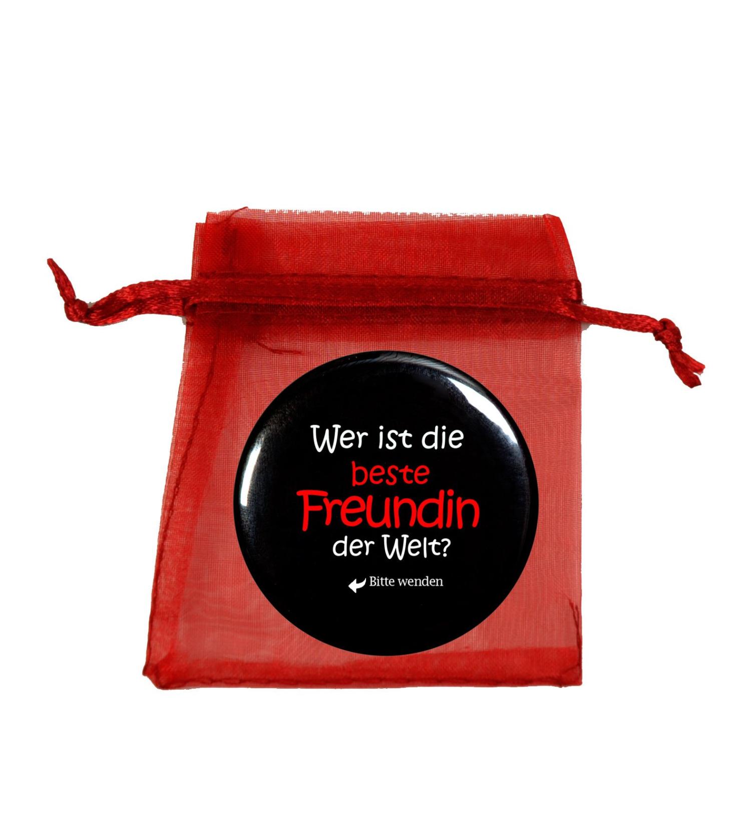 Pocket Mirror for Best Friends - 56mm Round Mirror Button | Perfect Gift & Travel Accessory - Buy Online on GoSupps.com