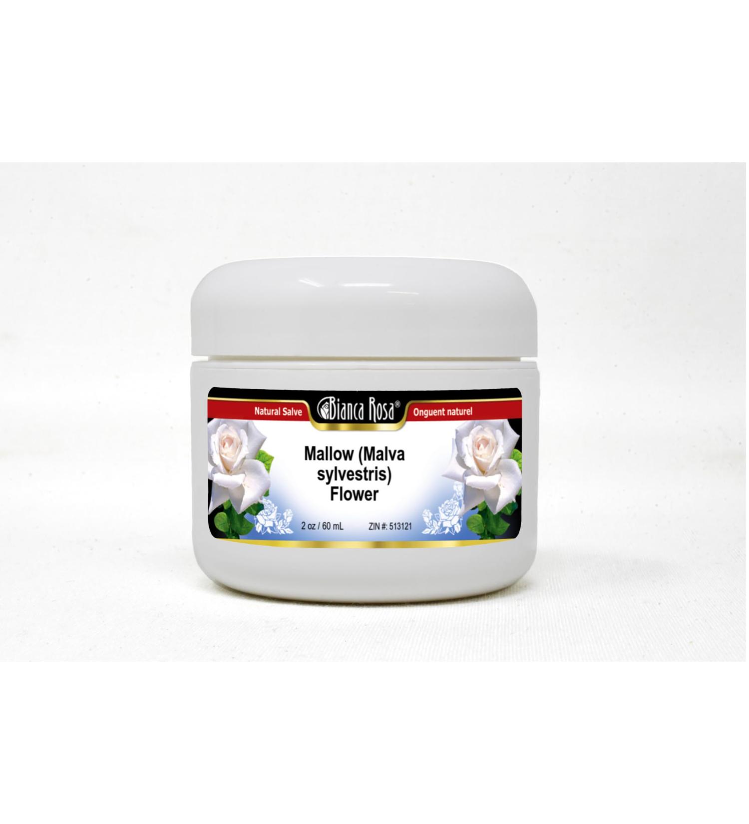 Mallow Flower Salve Ointment (2 oz) | Natural Malva Sylvestris Healing Cream - Shop Internationally - Buy Online on GoSupps.com