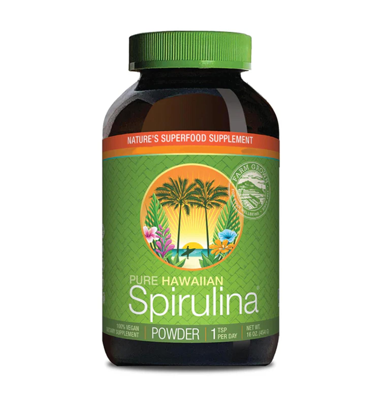 Nutrex Hawaii Pure Hawaiian Spirulina 454g Vegan Powder Gluten Free Soy Free Vegetarian - Buy Online on GoSupps.com