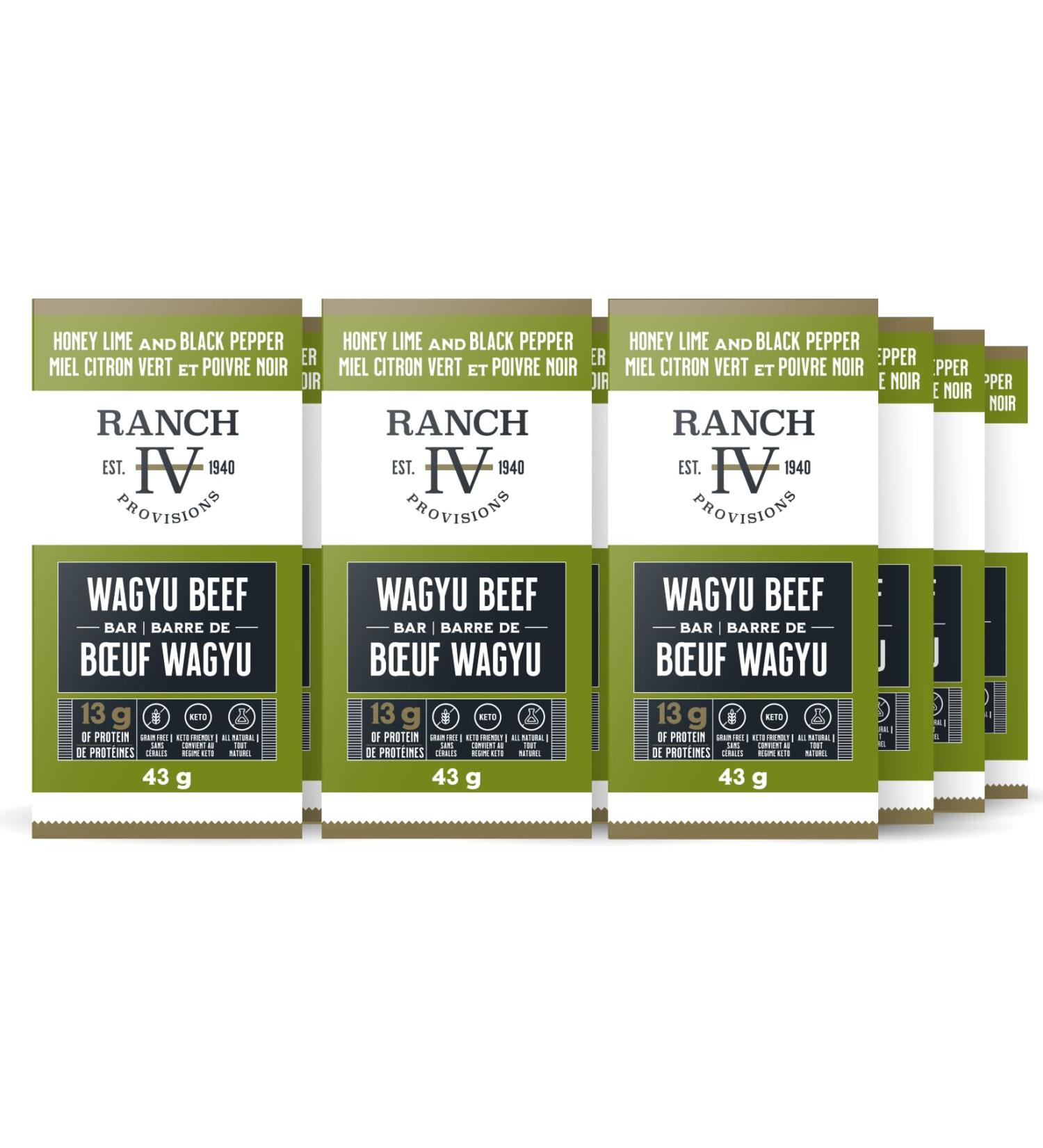 Thrive Provisions Wagyu Beef - Honey Lime & Black Pepper - High In Protein Tender Texture Sustainably Sourced Soy Free Non GMO Keto Friendly Nothing Artificial 43g (Pack of 12) Honey Lime & Black Pepper 43 g (Pack of 12) - Buy Online on GoSupps.com