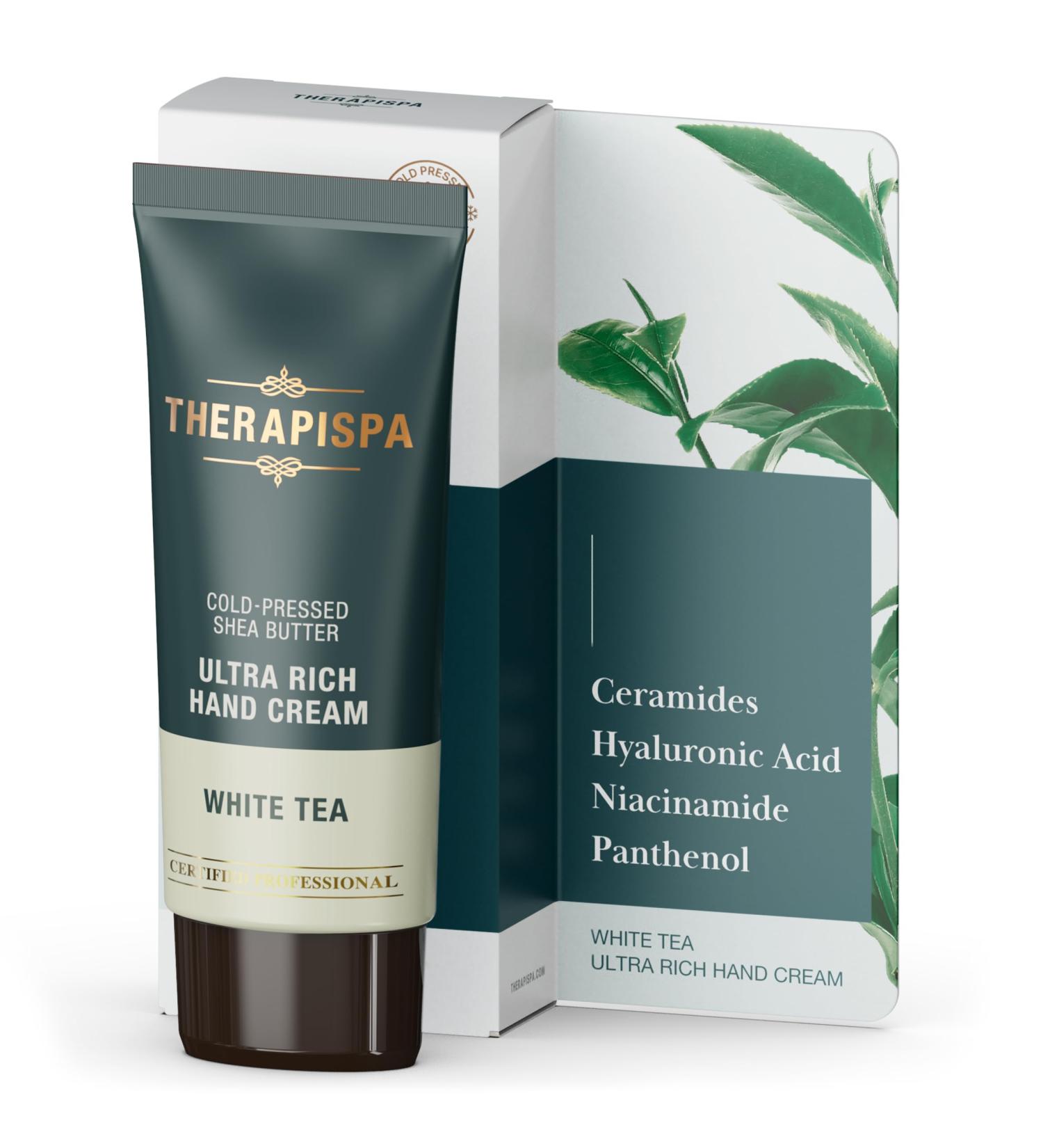 Ultra Rich Hand Cream - Hydrating Ceramides Hyaluronic Acid & Niacinamide for Dry Skin | 1.7oz White Tea | International Shipping - Buy Online on GoSupps.com