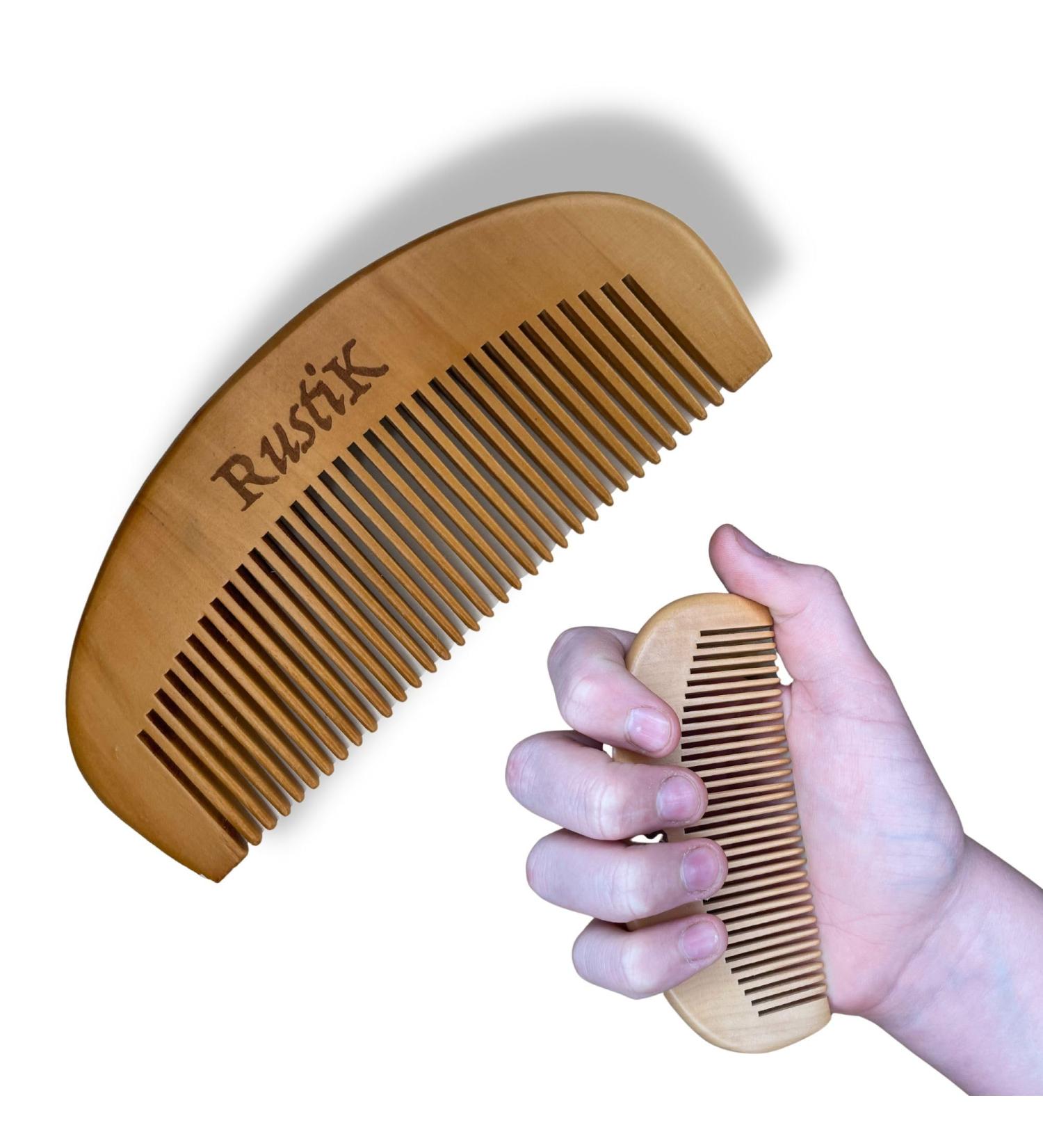 RustiK Natural Pain Relief Labour/Birthing Comb | Pear Wood Acupressure for Anxiety & Stress - Buy Online on GoSupps.com
