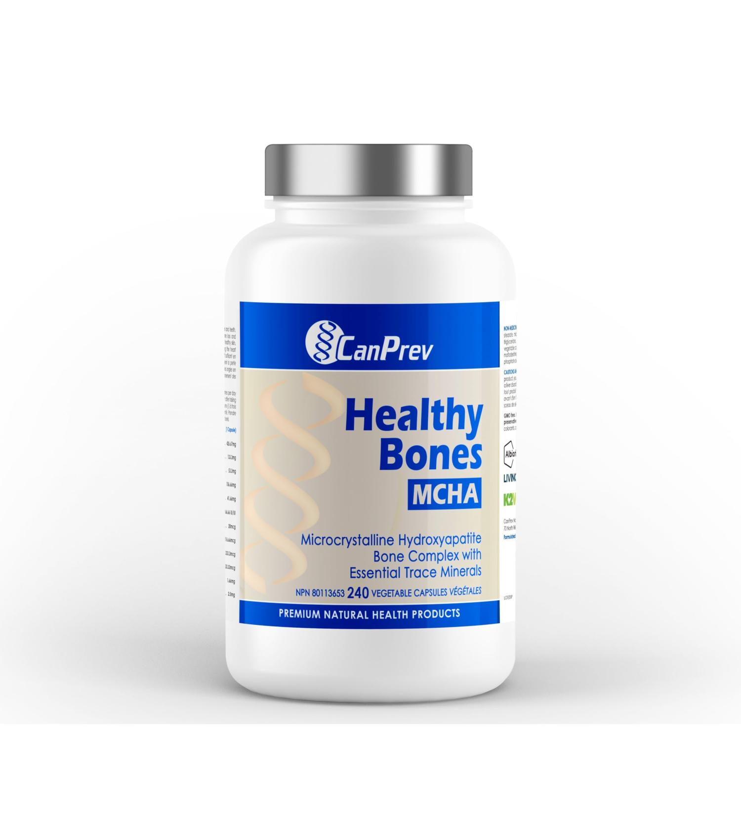 CanPrev Healthy Bones MCHA | 240 Capsules | Bone Complex with Essential Trace Minerals 240 count (Pack of 1) - Buy Online on GoSupps.com