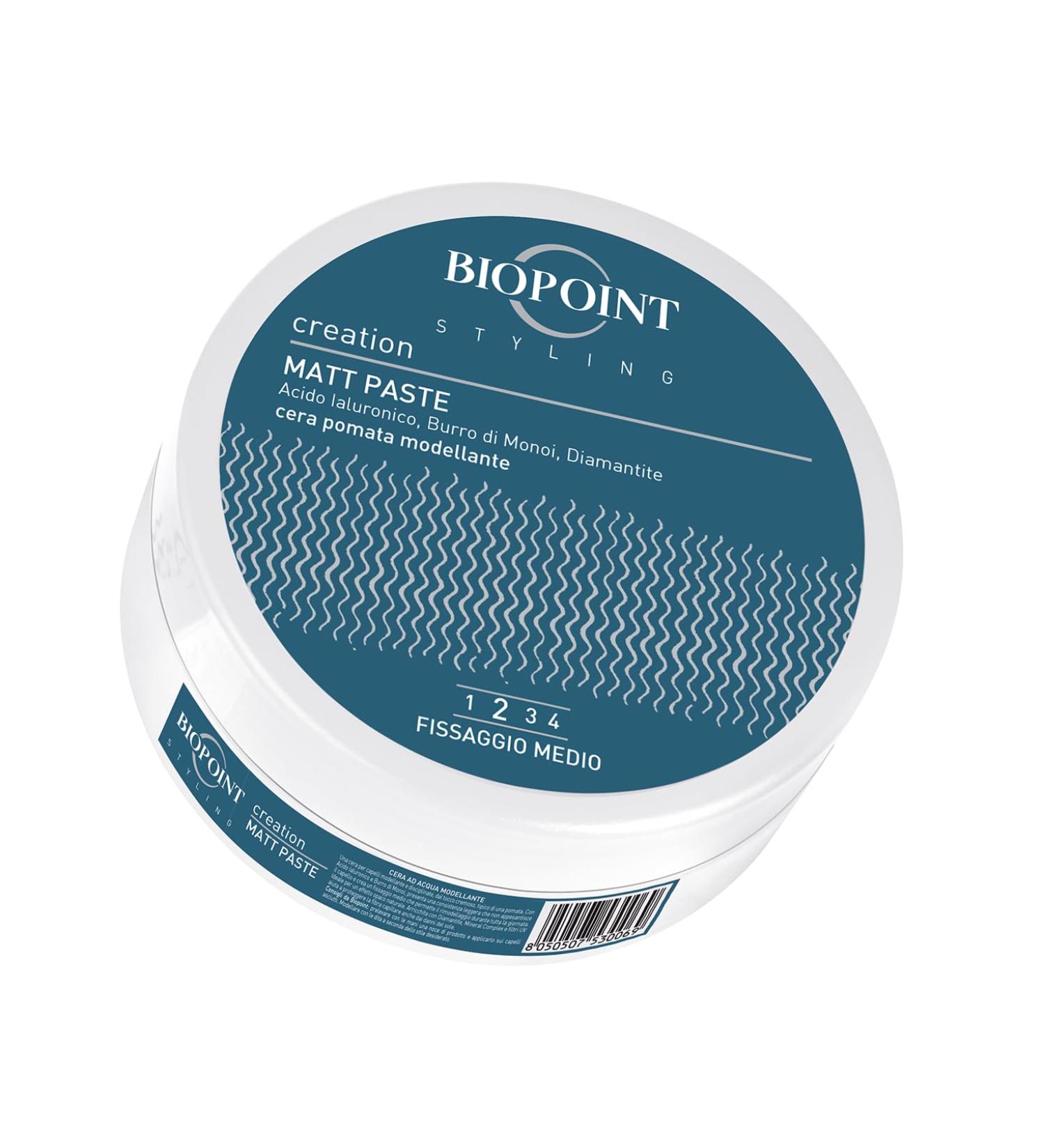 Biopoint Styling Matt Paste matt hair wax shaping medium strength moisturizing and strengthening 100 ml - Buy Online on GoSupps.com