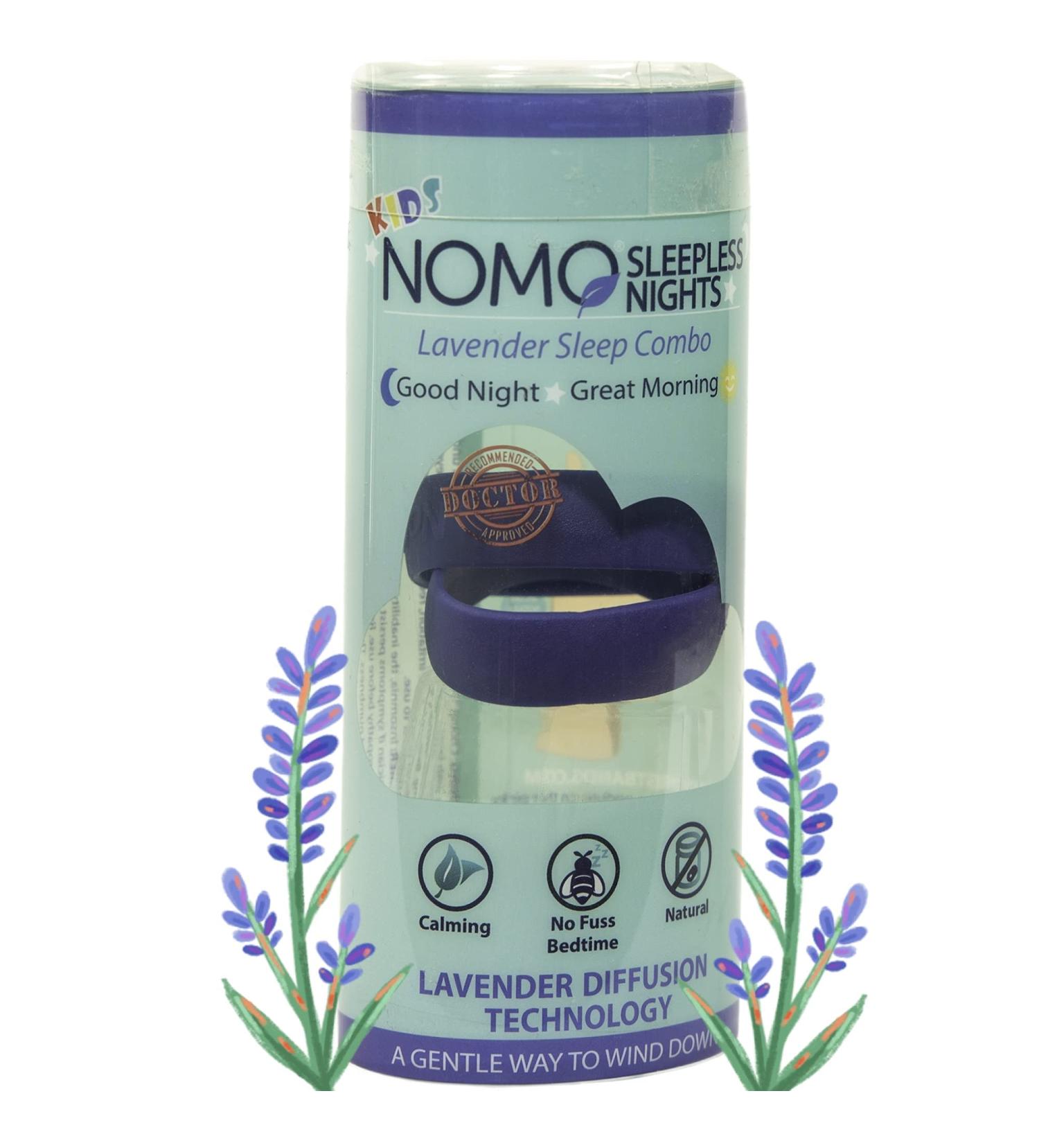 NOMO Natural Sleep Remedy Bands with Lavender Acupressure & Drug-Free Relief for Night Terrors & Insomnia | Petite to Small | Dark Blue | Pack of 2 - Buy Online on GoSupps.com