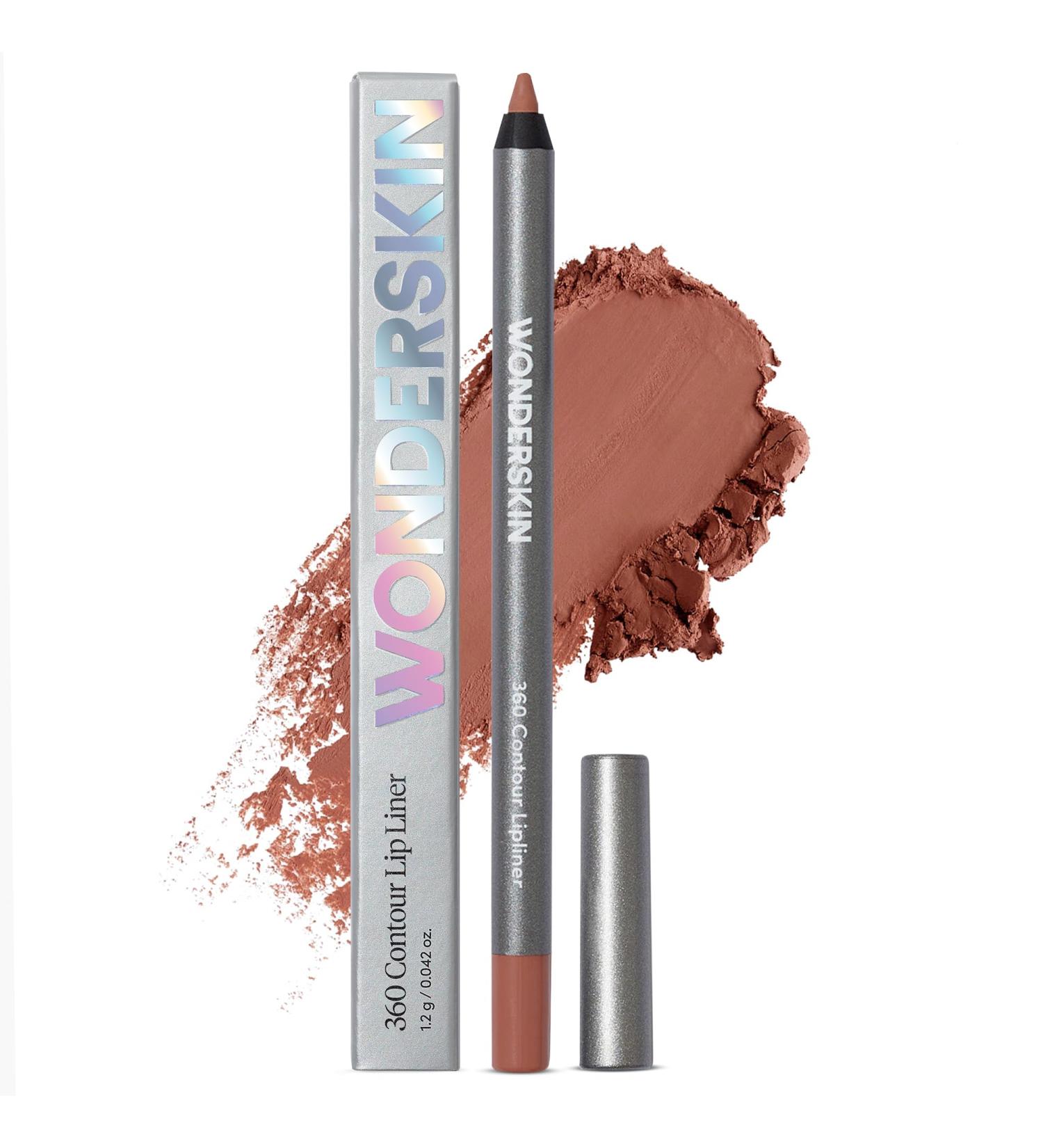 Wonderskin 360 Contour Lip Liner Pencil - Long Lasting, Waterproof & Nourishing Lipliner in Saddle - Buy Online on GoSupps.com