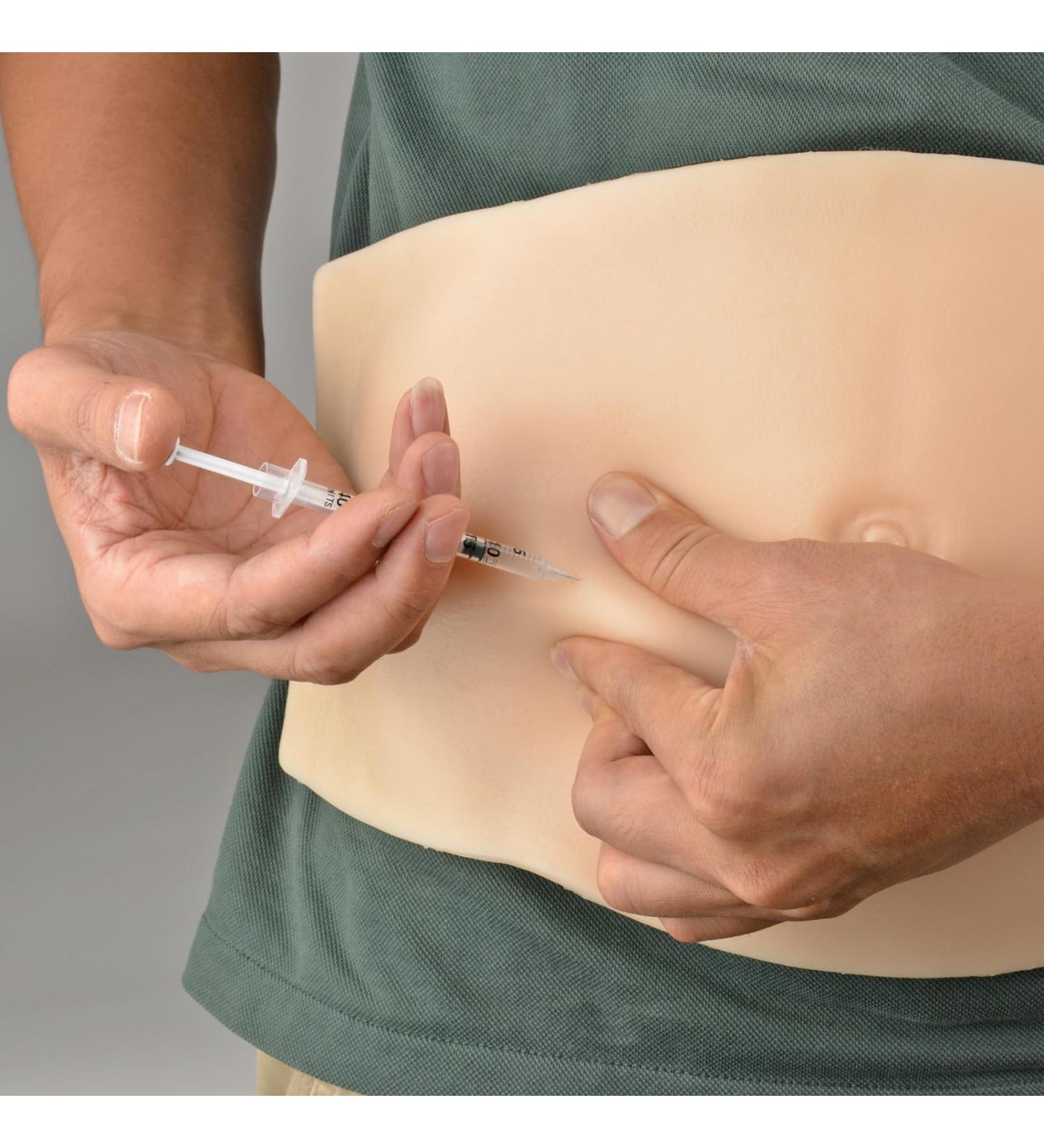 Abdominal Injection Trainer - Adjustable Strap Wearable Simulator for Subcutaneous Injections - Buy Online on GoSupps.com