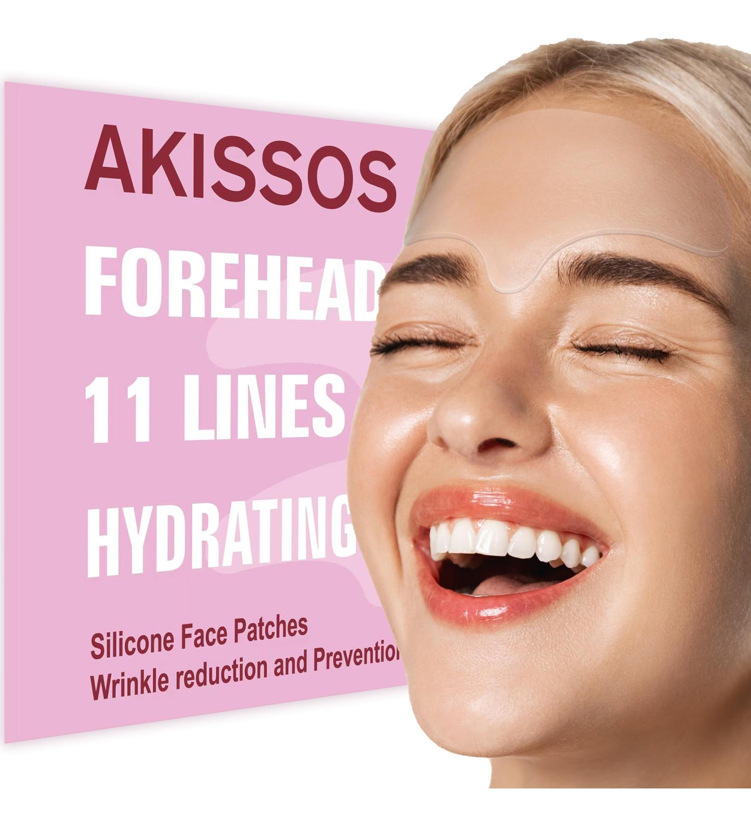Forehead Wrinkle Patches - Akissos Silicone Reusable Face Tape for Wrinkles Frown Lines 11 Lines - Overnight Anti Wrinkle Patches Hydrating & Hypoallergenic Silicone Face Patches for All Skin Types - Buy Online on GoSupps.com