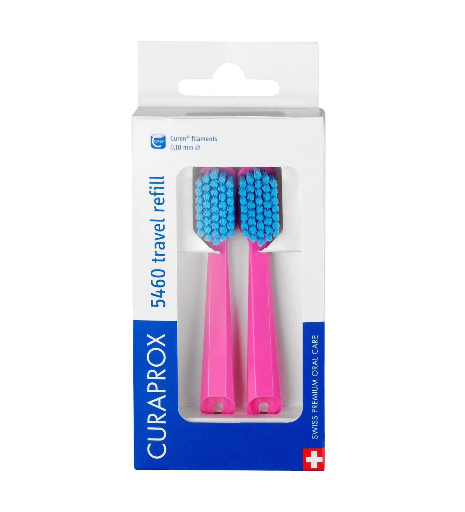 Curaprox CS 5460 Refill for Travel Toothbrush Set - 2 Random Color Pieces | International Shipping Available - Buy Online on GoSupps.com