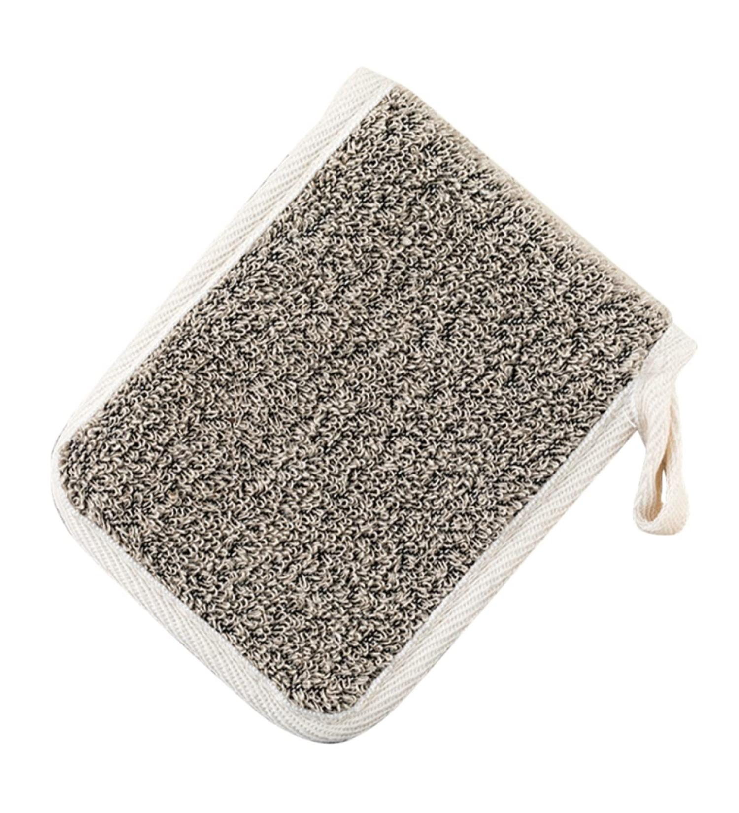 Shop Men's Exfoliating Soap Pouch & Scrubber - Flax Body Loofah & Mittens for Ultimate Shower Experience | International Shipping Available - Buy Online on GoSupps.com