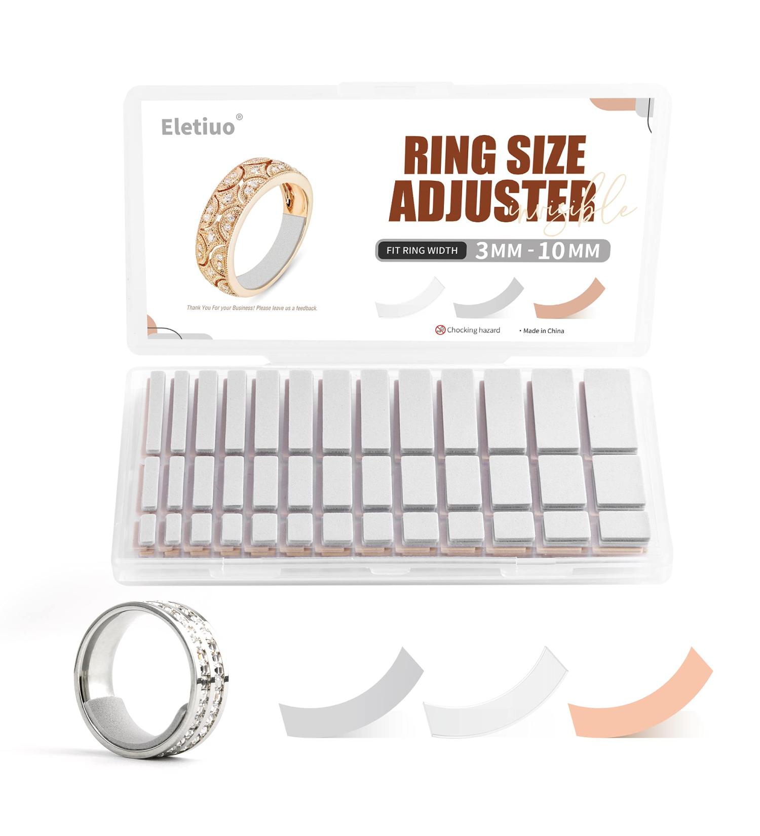 Invisible Ring Size Adjuster Set - 234 Pcs Jewelry Guard for Loose Rings - Tightener & Reducer for Wide Rings - Multiple Ring Resizer in 3 Colors - Buy Online on GoSupps.com