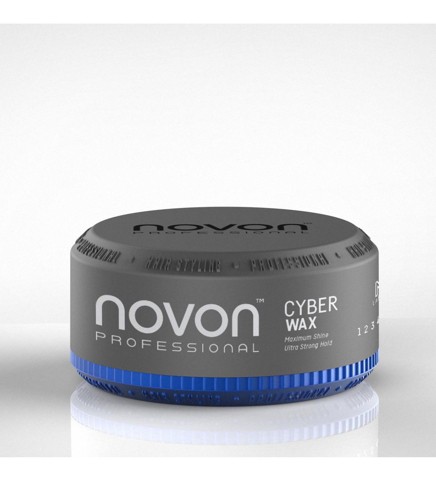 3 x Novon Professional Cyber Wax 150ml - Aqua Hair Wax - pleasant scent
