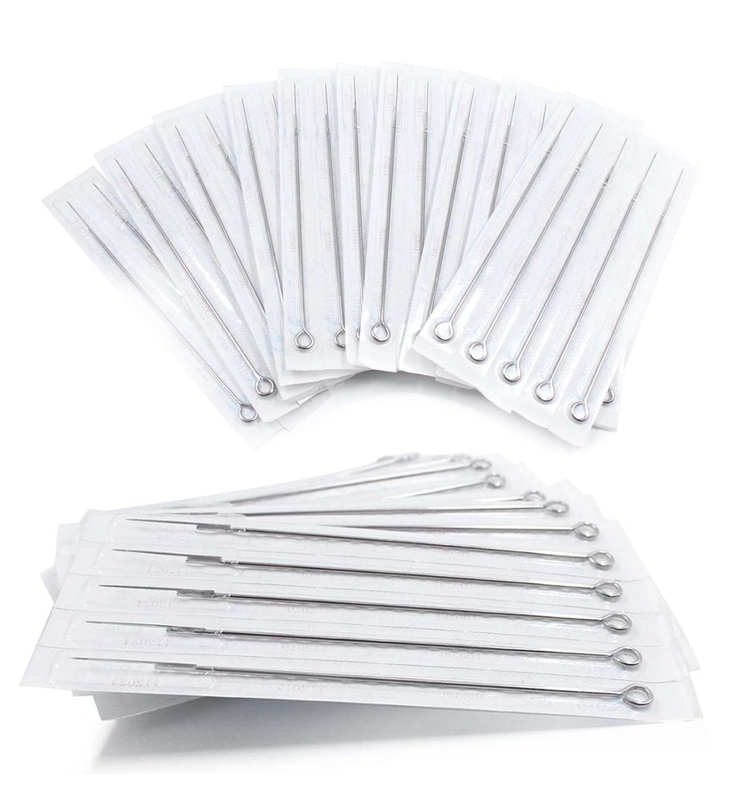 50pcs Stick and Poke Needles - TONBAO Assorted Sizes and Styles 0.35mm - Buy Online on GoSupps.com