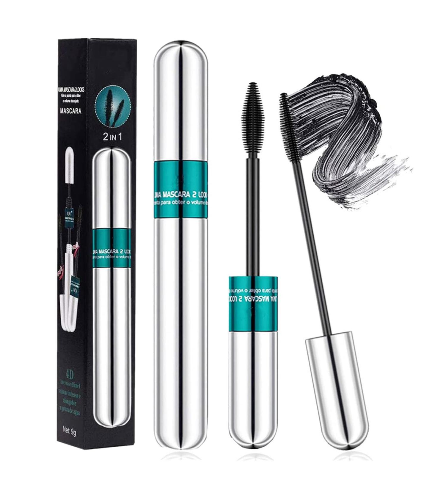 4D Silk Fiber Waterproof Mascara - Long Lasting Black for Natural Eyelashes | Smudge-Proof Makeup for Women - Buy Online on GoSupps.com