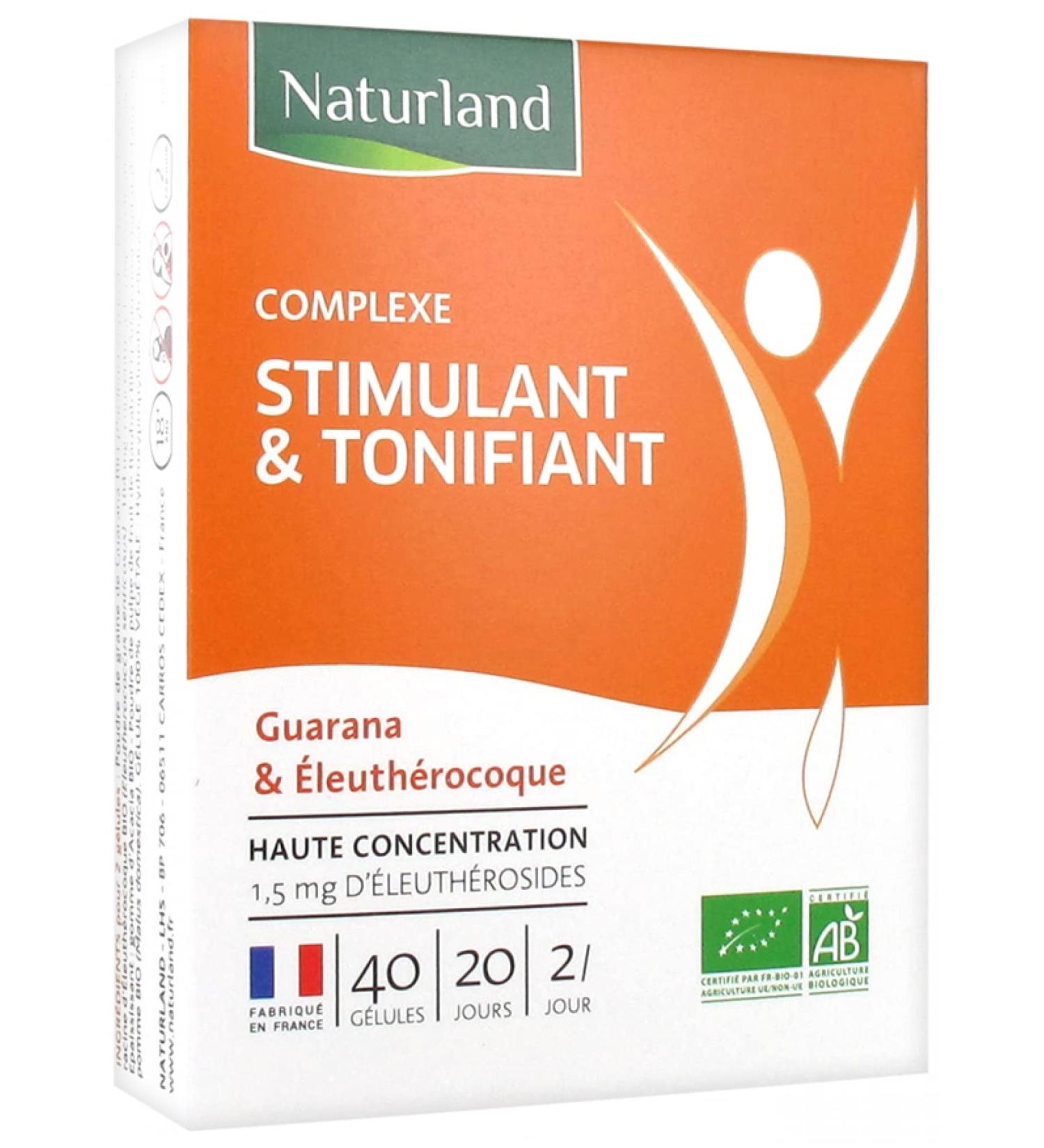 Naturland Organic Stimulating & Toning Complex 40 Capsules