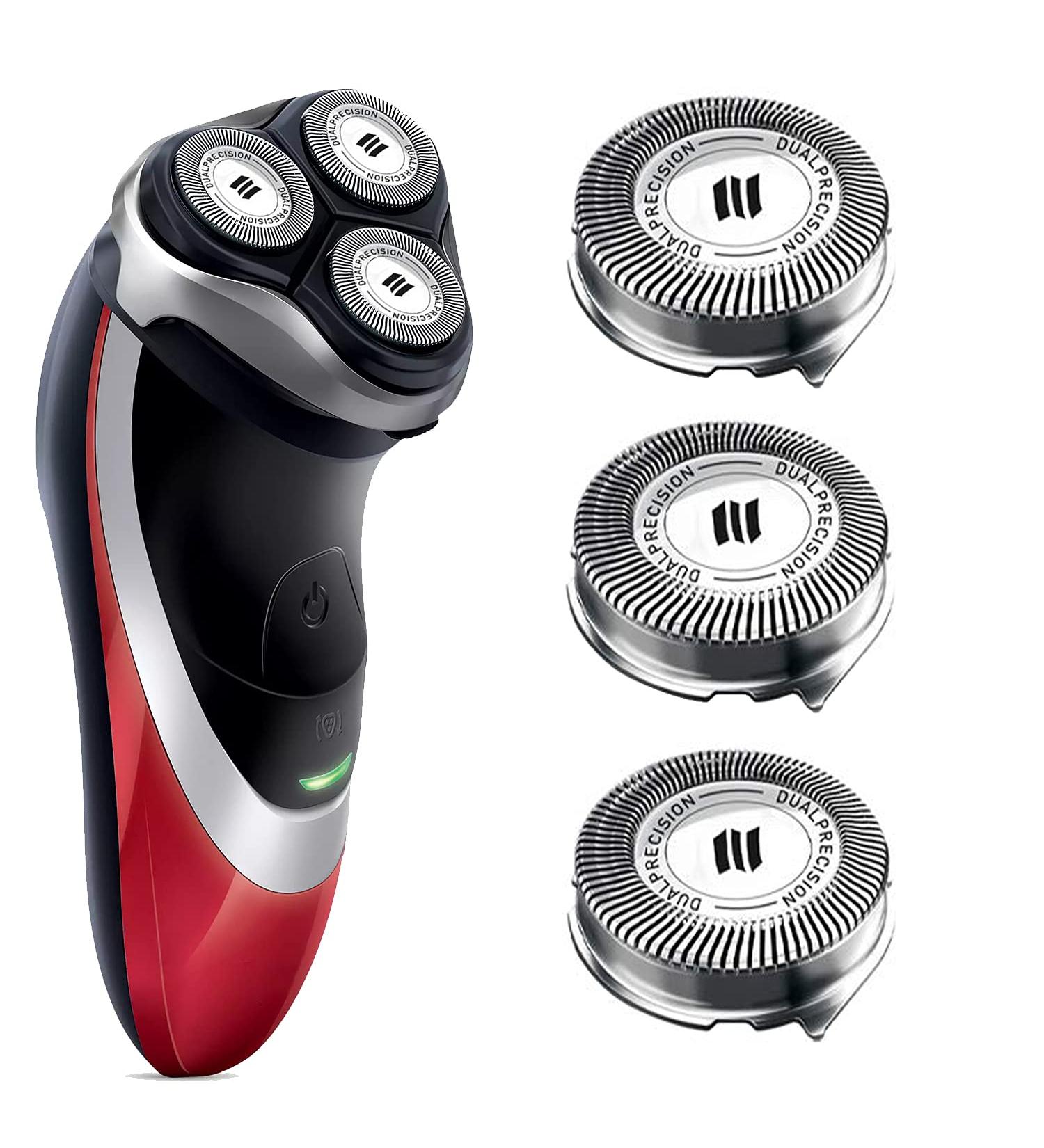 HQ8 Replacement Heads for Philips Norelco Shavers - 3-Pack Razor Blades | Compatible with Norelco Aquatec | OEM HQ8 Heads - Buy Online on GoSupps.com