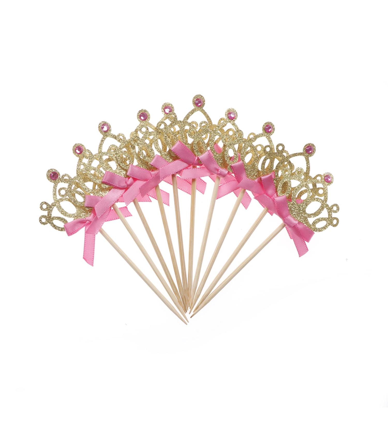 Personalised Cake Toppers Cake Decorations 10pcs/lot Birthday Cake Decorations for Girl Party Cupcake Decoration Supplies Princess Crown Cake Toppers (Color : 10pcs as Pic) (Color : 10pcs as Pic) (Co - Buy Online on GoSupps.com