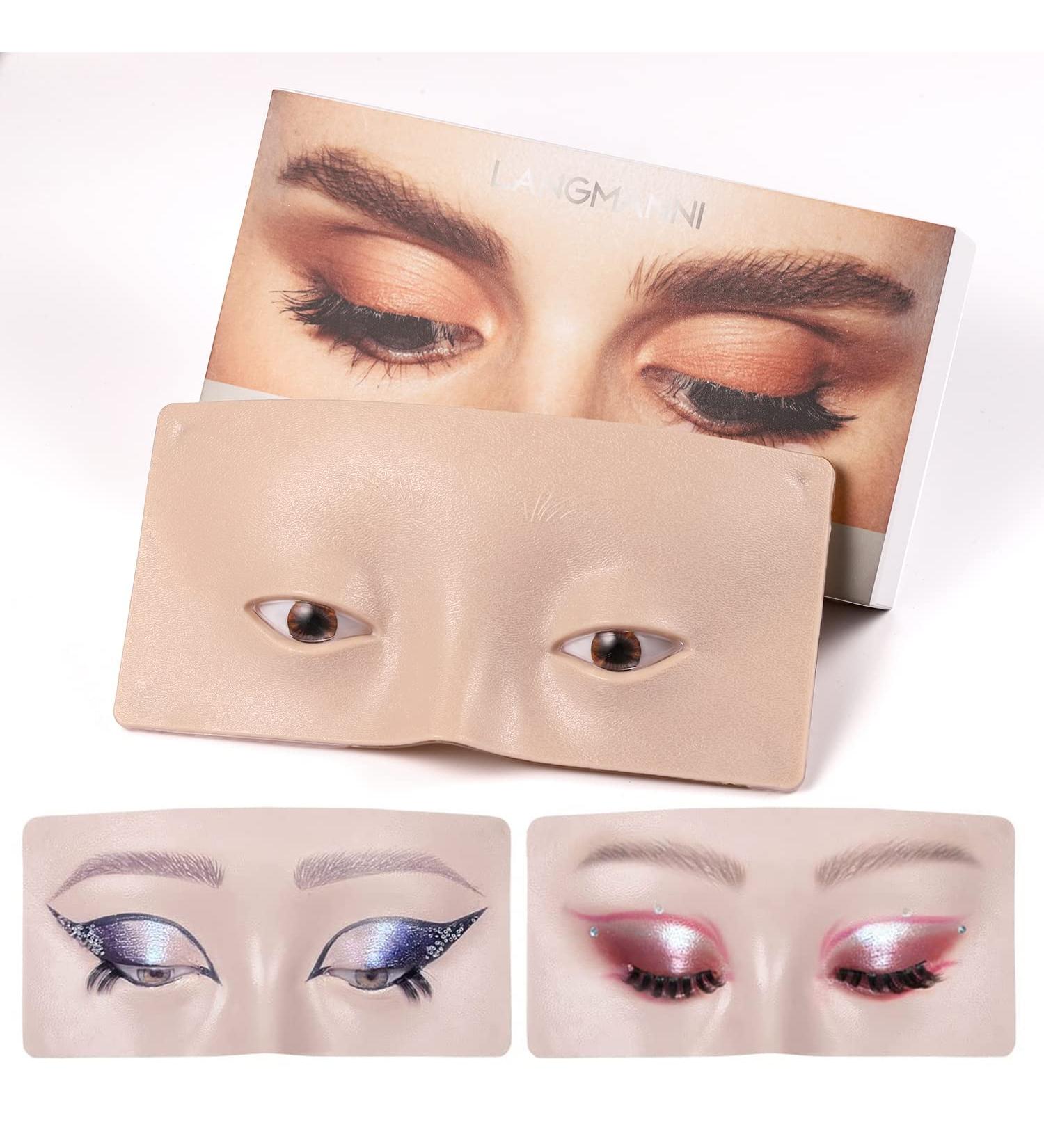 LANGMANNI 3D Face and Eye Mask for Makeup Practice and Lash Extension - Soft-Touch Rubber, Easy to Clean - Buy Online on GoSupps.com