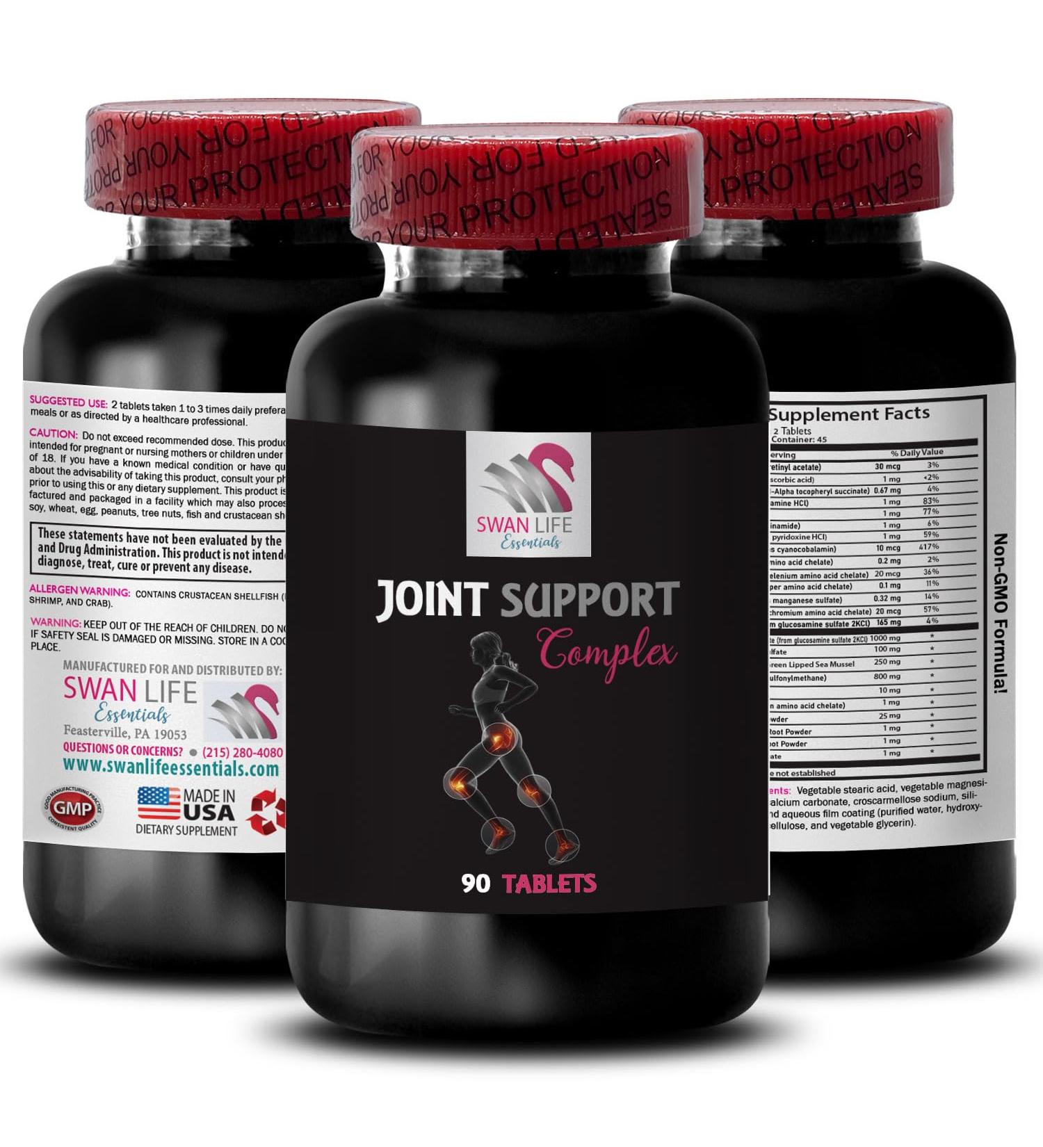 Glucosamine Sulfate Powder - JOINT SUPPORT COMPLEX - MSM Complex Powder Boron Joint Support Glucosamine Enriched Chondroitin Enrichment MSM & Chondroitin Blend Boron Supplement Complex 1B 90Tabs - Buy Online on GoSupps.com