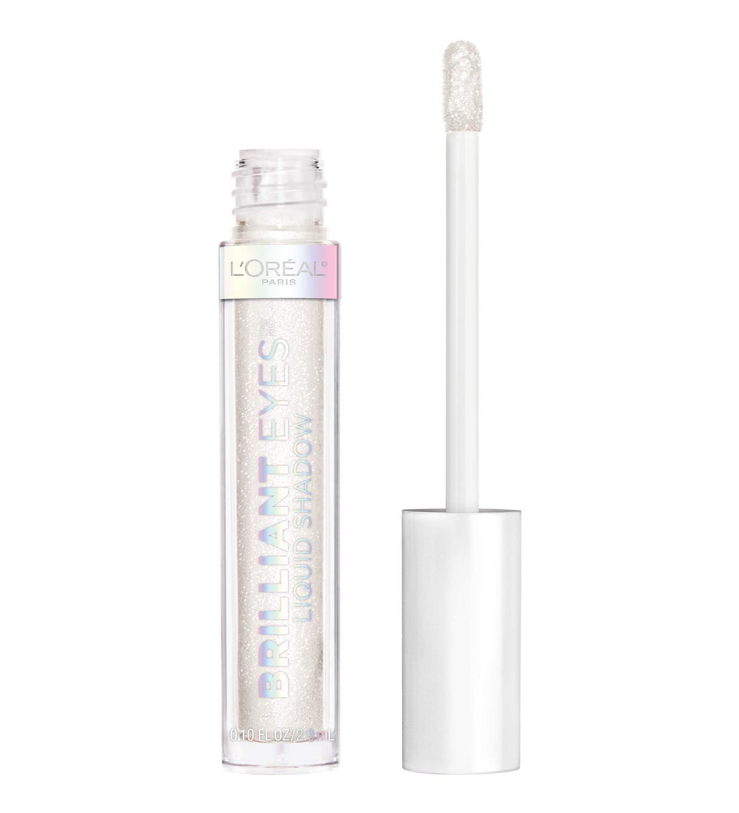 L'Or al Paris Longwearing Shimmer Liquid Eye Shadow - String of Pearls 0.1 Fl Oz | Crease Resistant, Flake-Proof, Quick Dry - Precision Applicator for Non-Greasy Finish - Buy Online on GoSupps.com