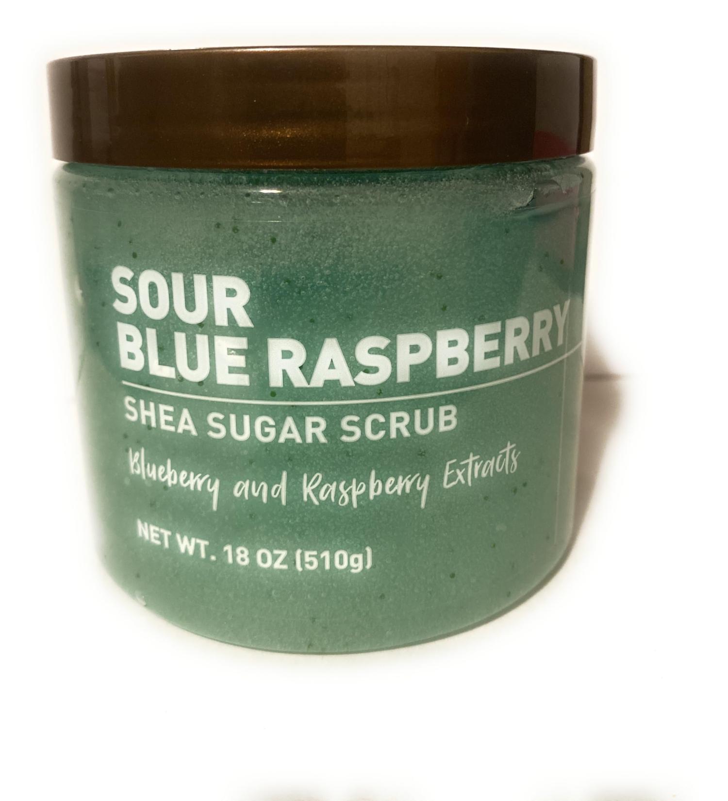 Sour Blue Raspberry Shea Sugar Scrub 18 oz