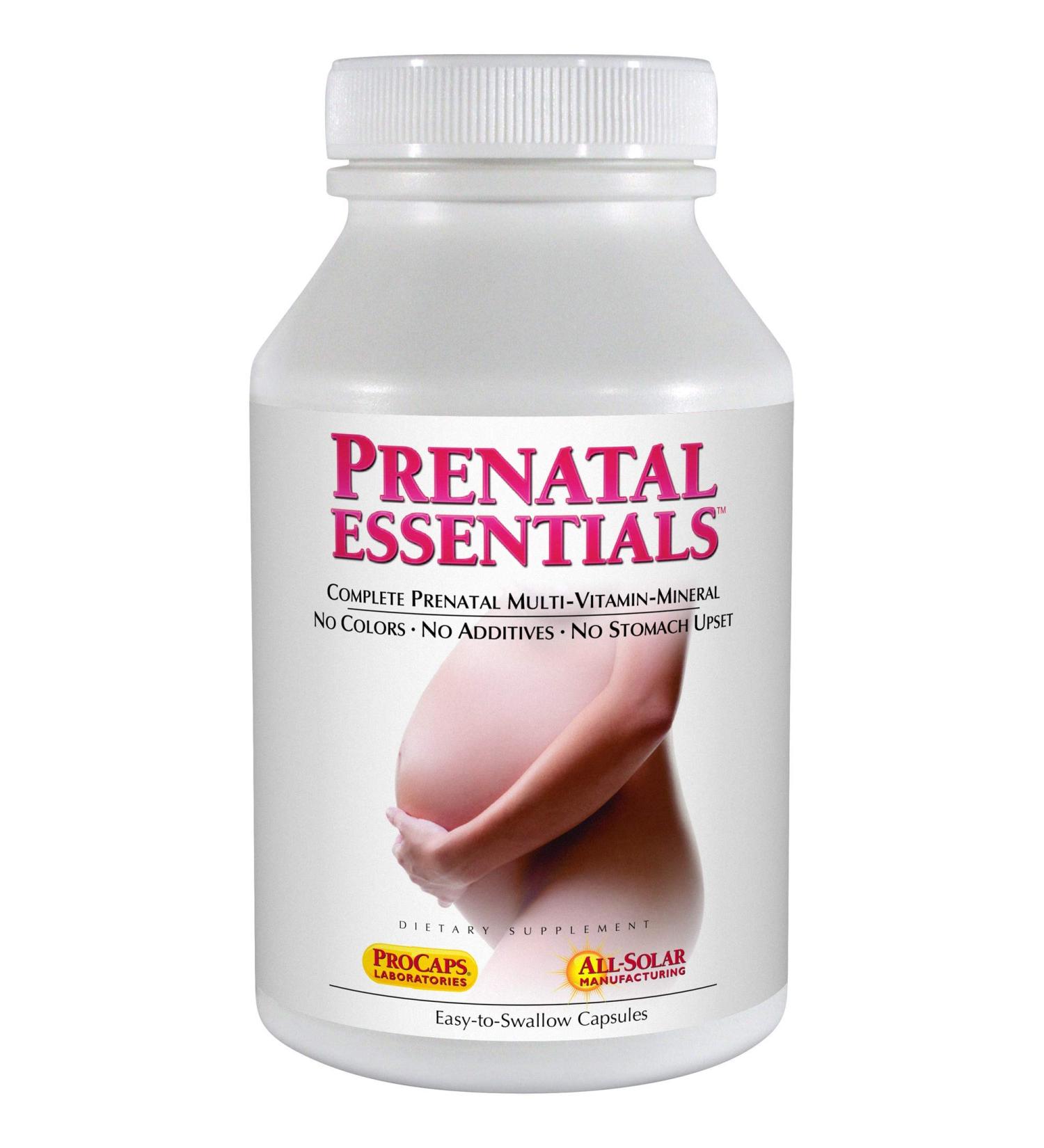 ANDREW LESSMAN Prenatal Essentials - Complete Prenatal Multivitamin 60 Capsules, No Dyes or Additives, Gentle on Sensitive Stomachs, 30 Servings - Buy Online on GoSupps.com