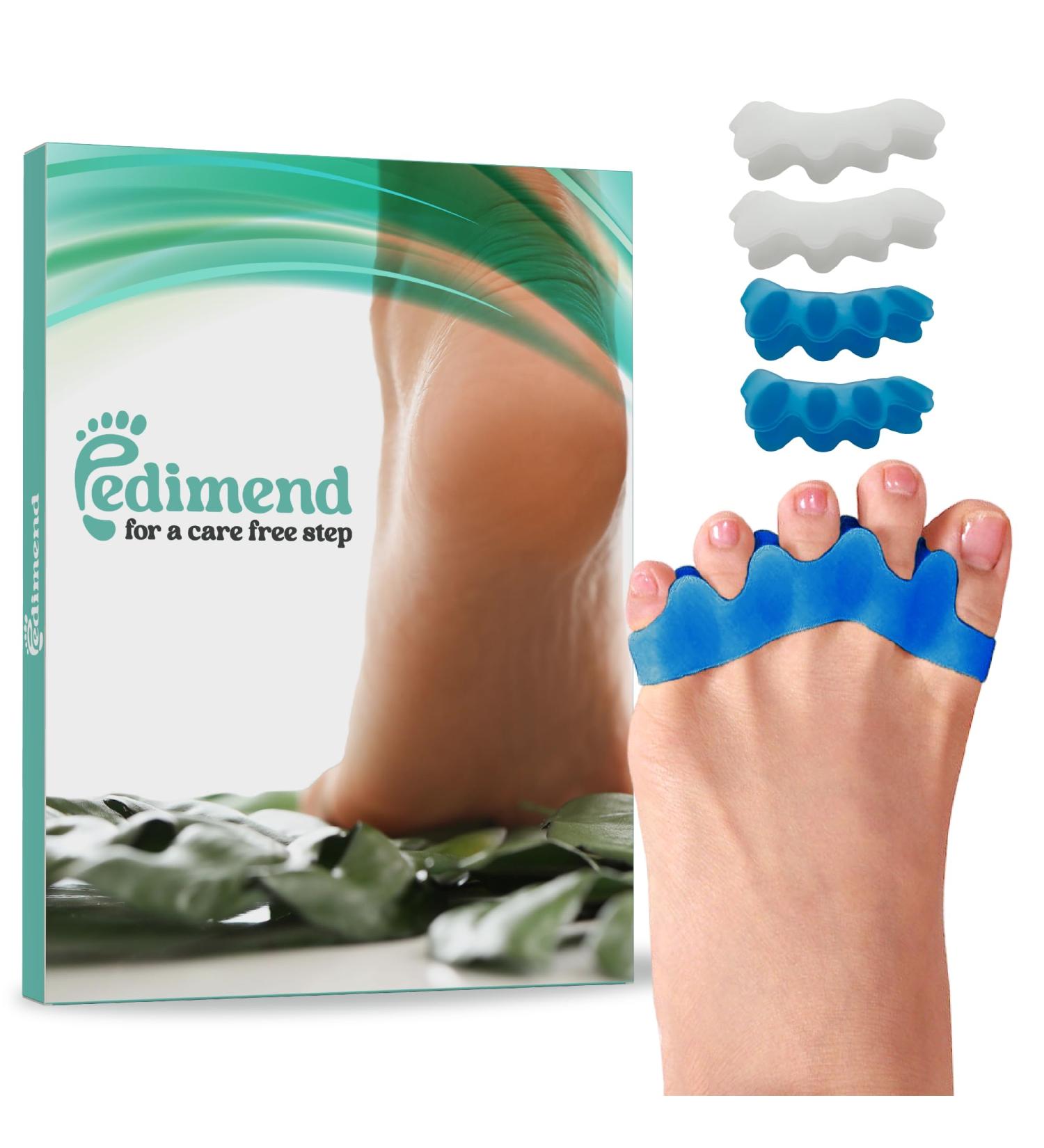 Pedimend Gel Toe Separator - Bunion Corrector & Straightener (Blue) - Buy Online on GoSupps.com