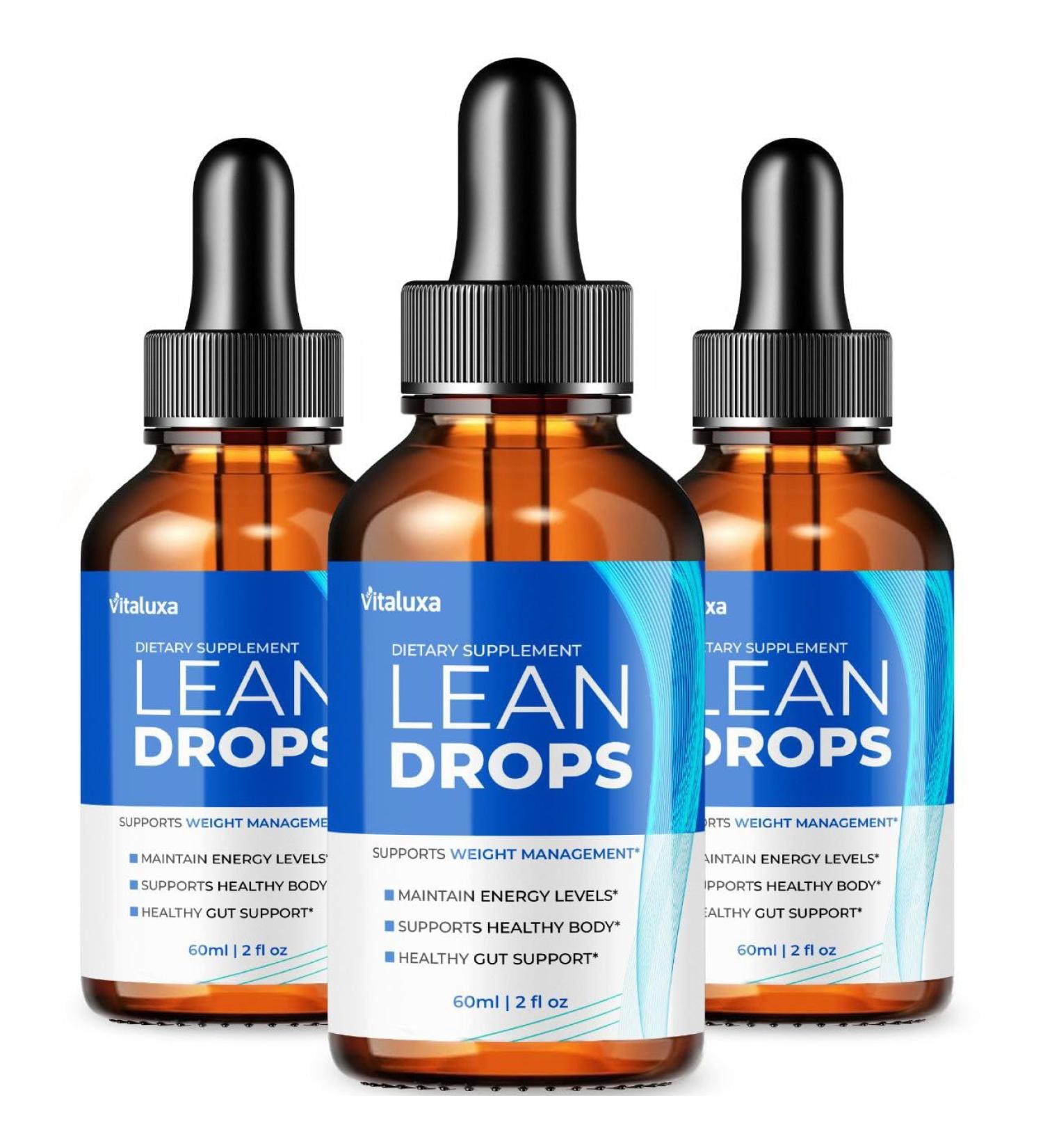 (3 Pack) Lean Drops Ultra LeanDrops Liquid Supplement Formula Clean Maximum Strength Support Daily Fitness Management Official LeanDros Pink Salt Premium Blend Ingredients Healthy Body Goals (6oz) - Buy Online on GoSupps.com