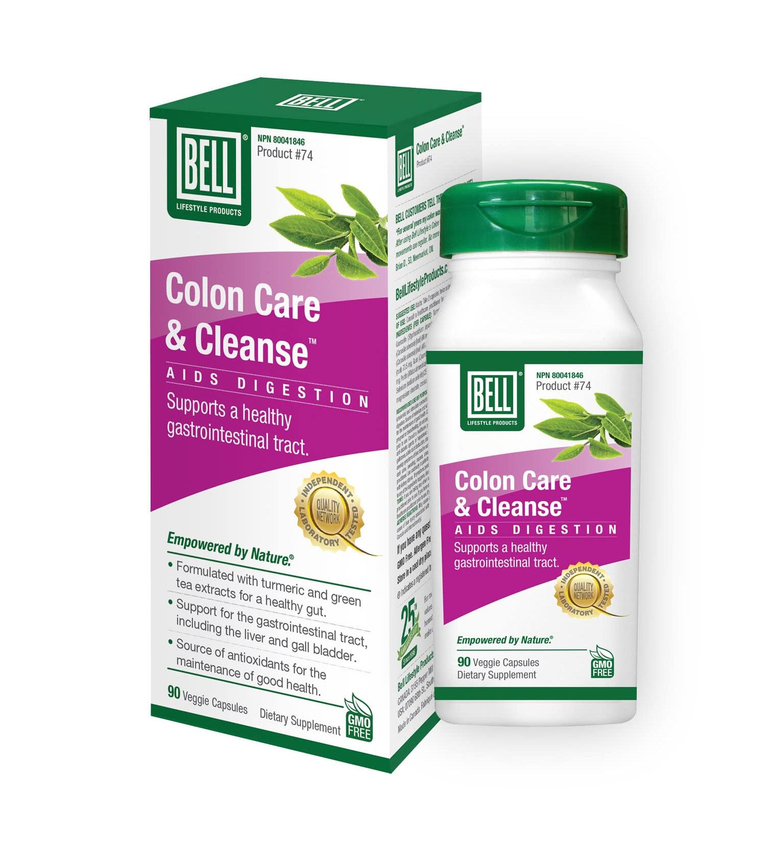 Bell Colon Care & Cleanse | Support for the gastrointestinal tract including the liver and gall bladder | Made in Canada Colon Care & Cleanse (Pack of 1) - Buy Online on GoSupps.com